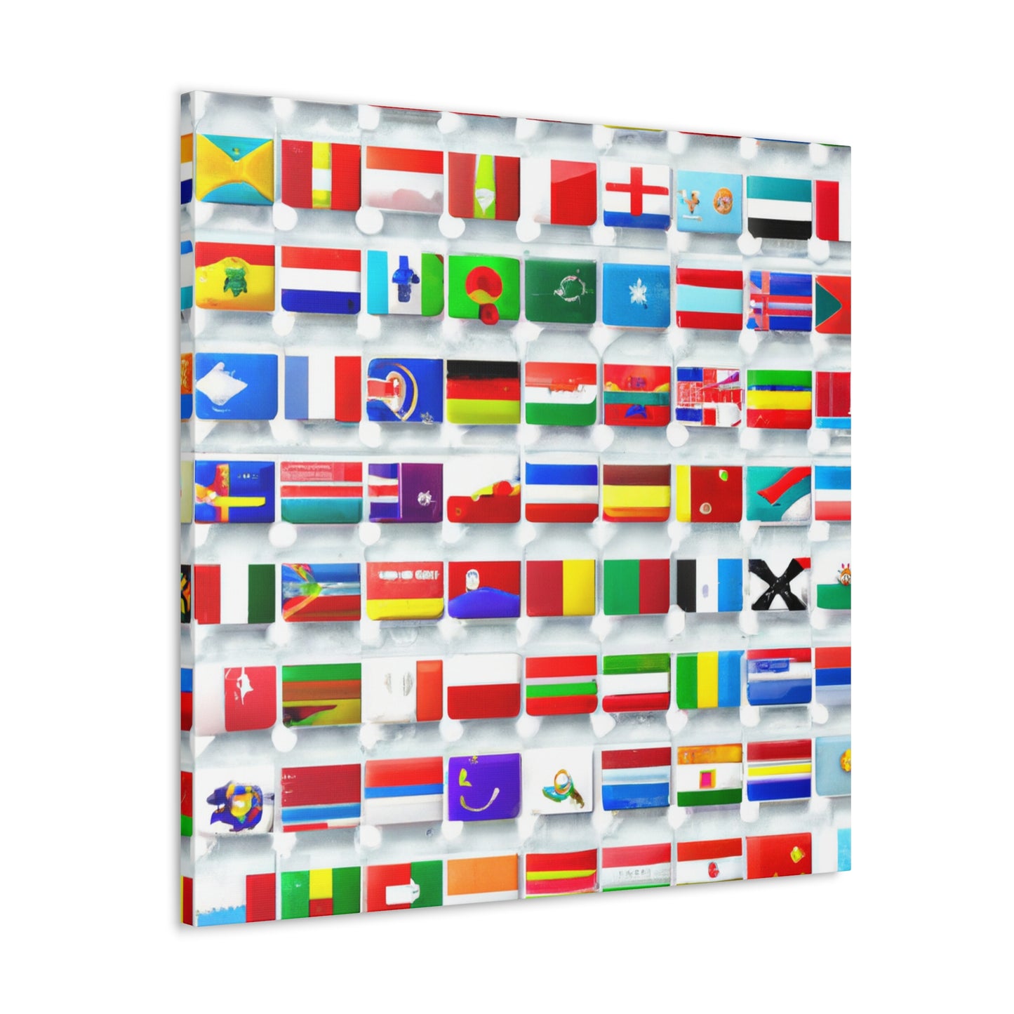 John Paul Jones Flag Designer - Flags Of The World Canvas Wall Art