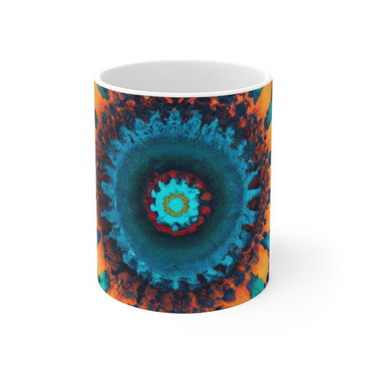 Old Bean Delights - Psychedelic Coffee Cup Mug 11 Ounce