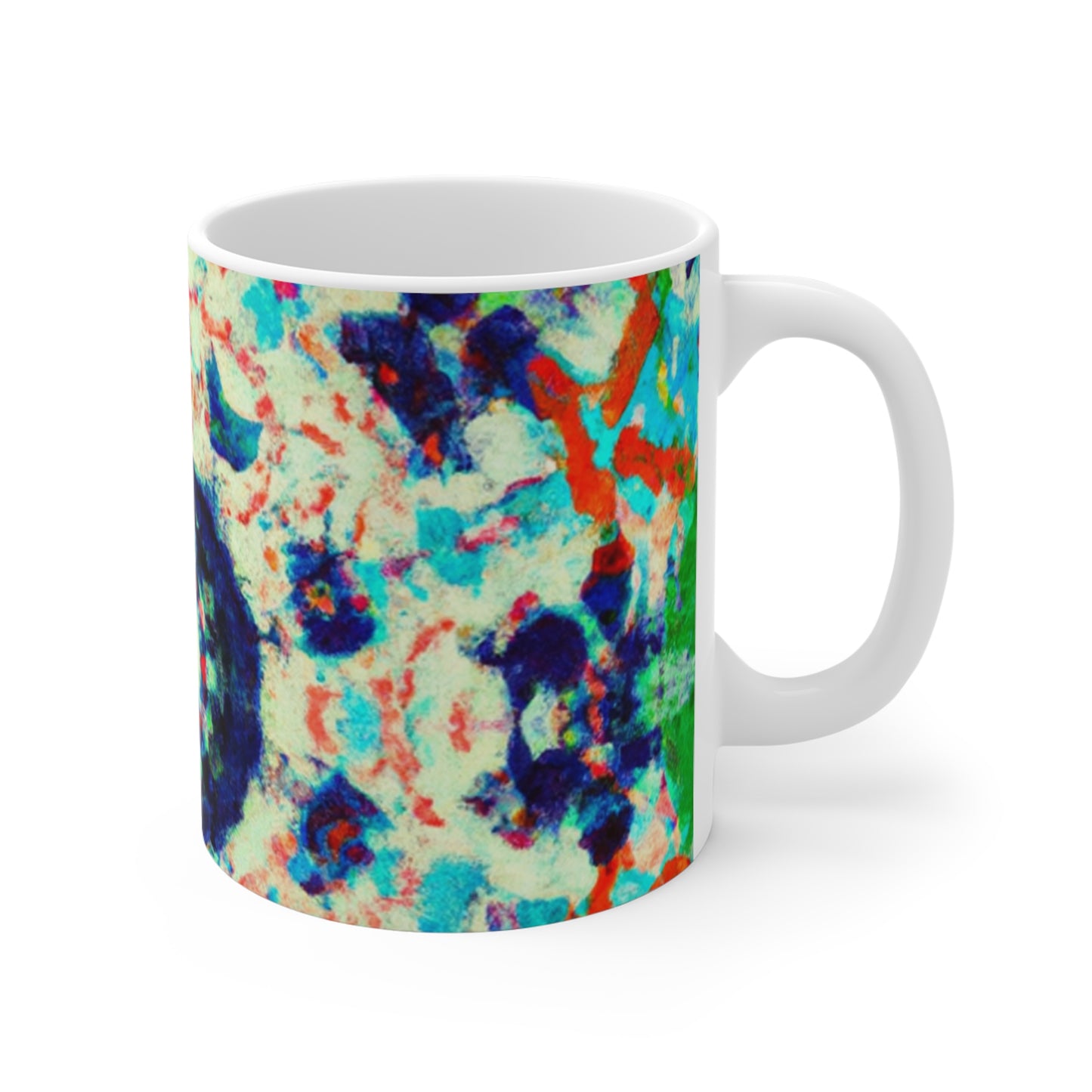 Nellie's Old-Fashioned Roaster - Psychedelic Coffee Cup Mug 11 Ounce