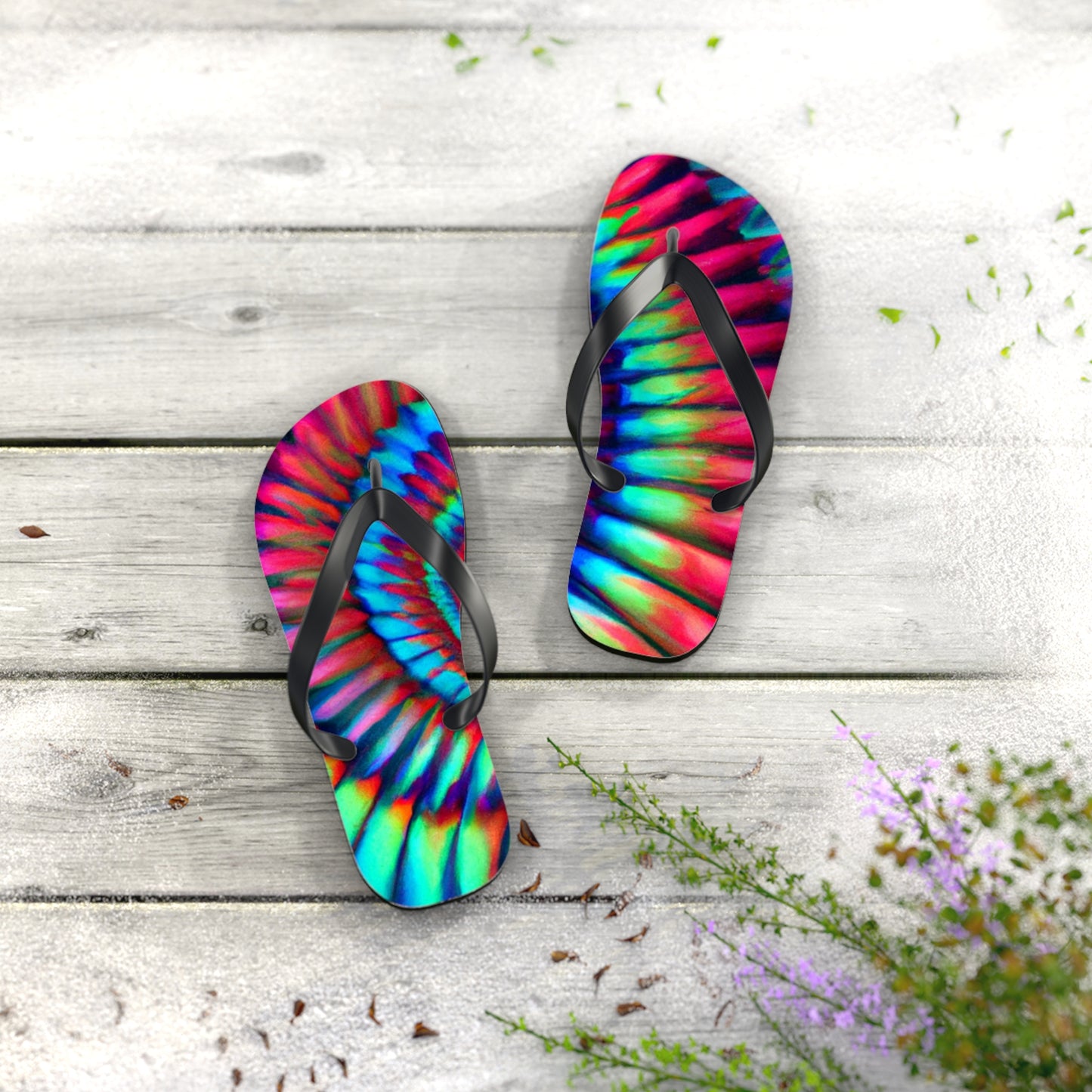 Hodgins Shoemakers - Psychedelic Trippy Flip Flop Beach Sandals