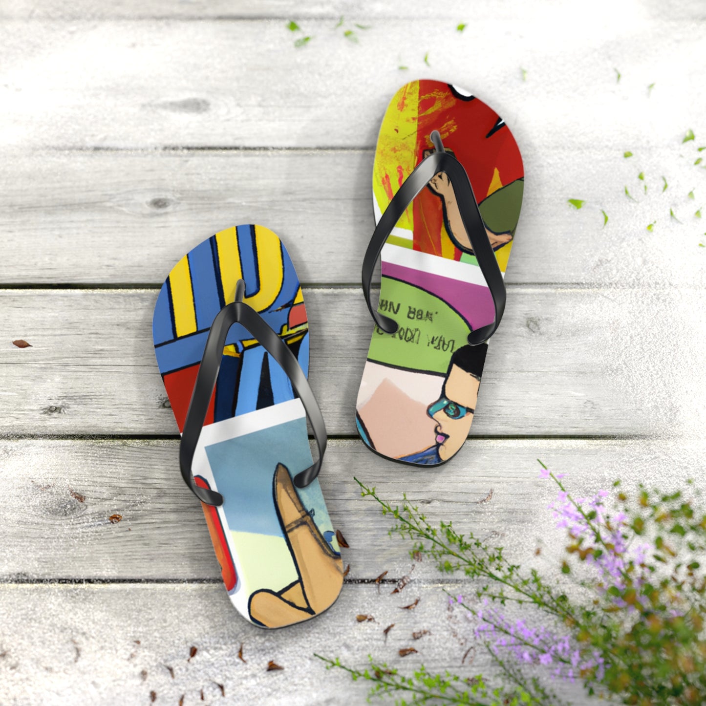 Laser Man - Comics Collector Flip Flop Beach Sandals