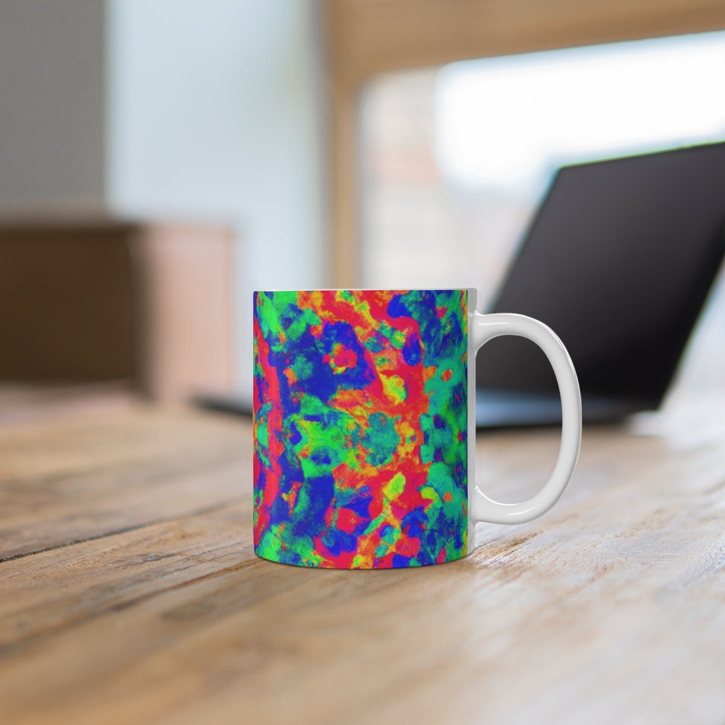 Jack's Retro Roasted Coffee - Psychedelic Coffee Cup Mug 11 Ounce