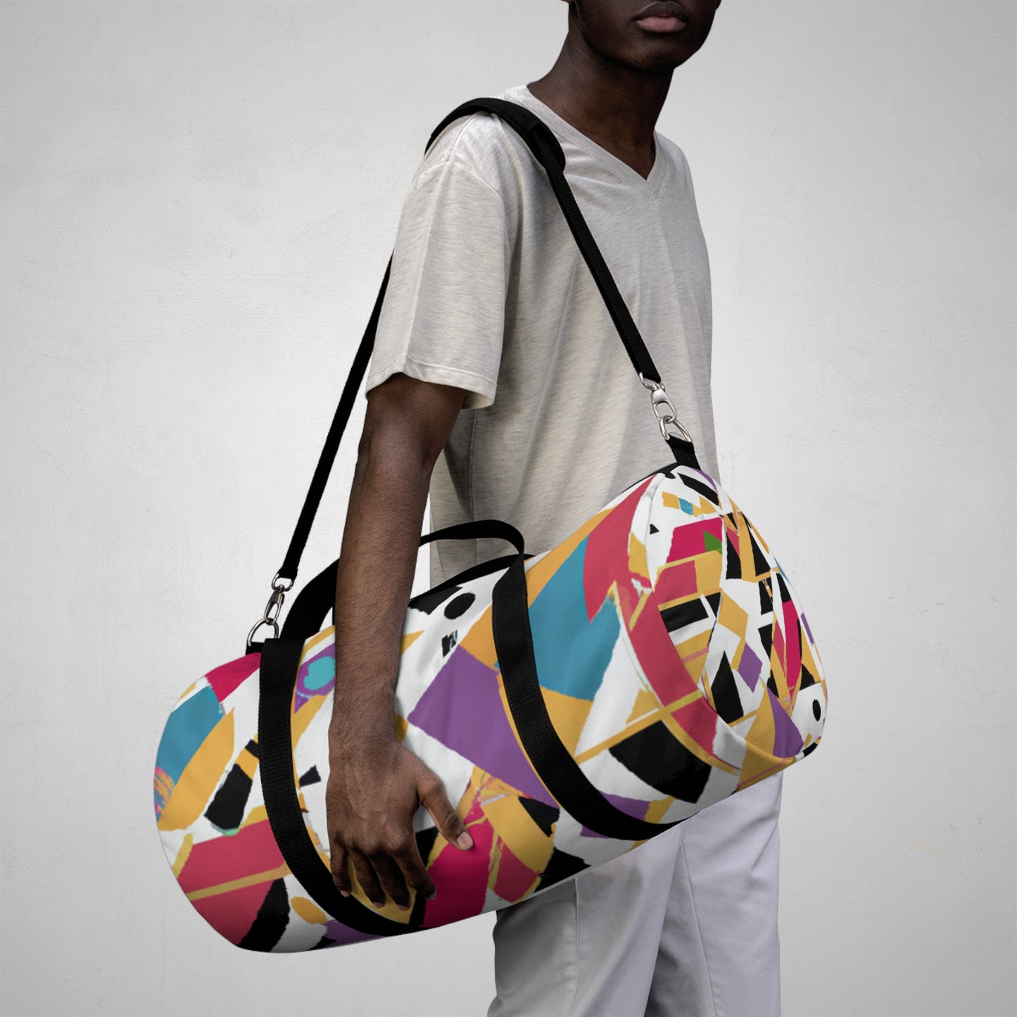 Ida Euclid - Geometric Pattern Duffel Travel Gym Luggage Bag