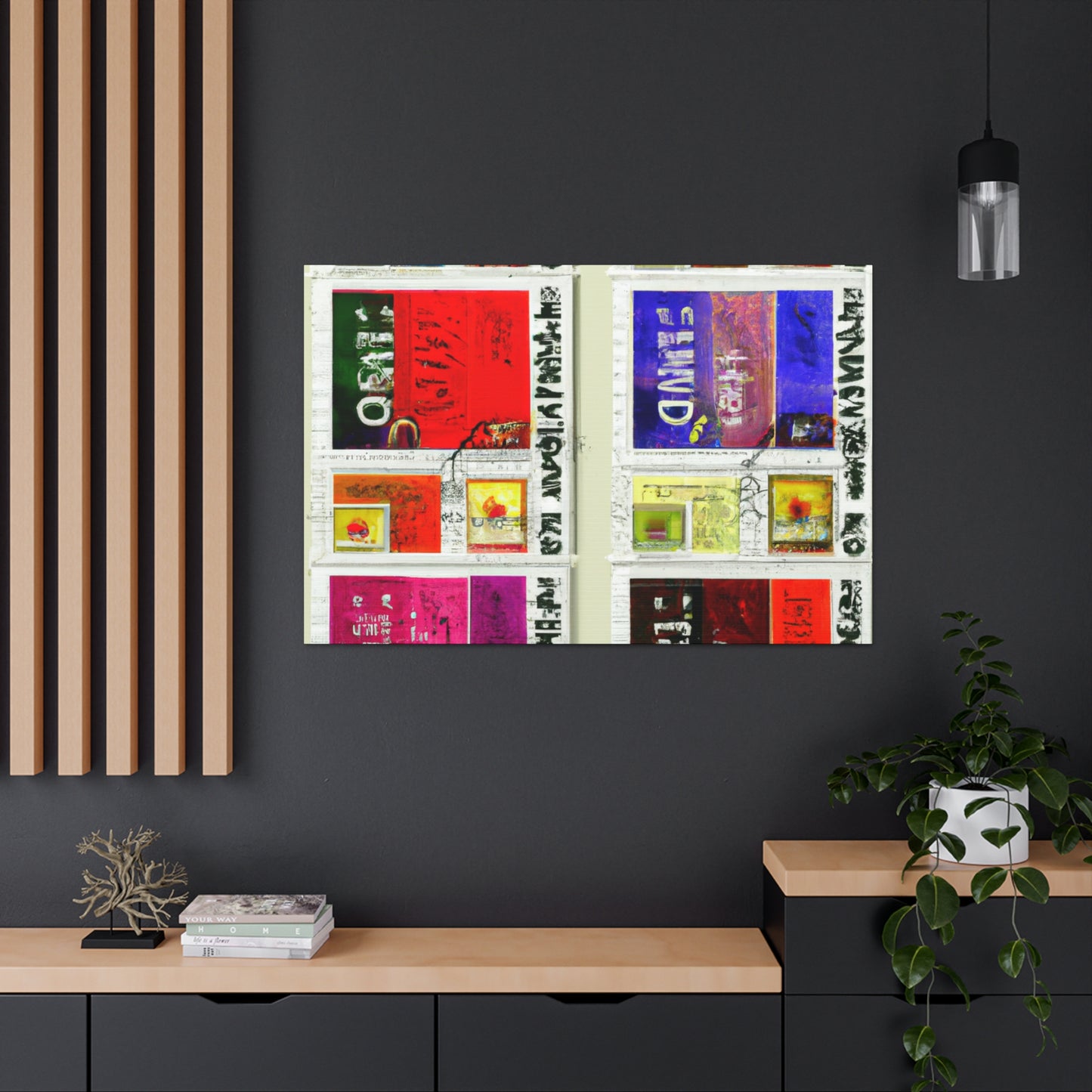 Global postage series "Traveling Through Time" - Postage Stamp Collector Canvas Wall Art