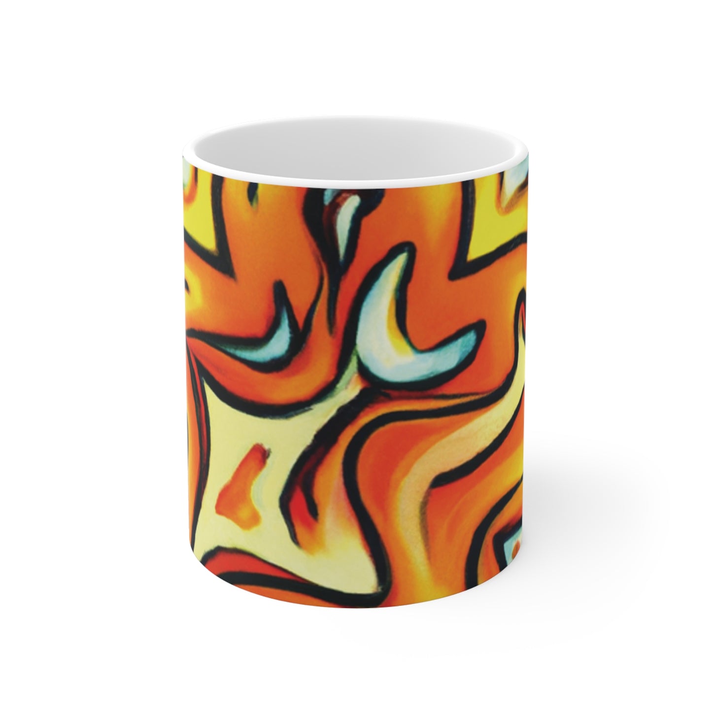 Caffé Aprilia - Psychedelic Coffee Cup Mug 11 Ounce