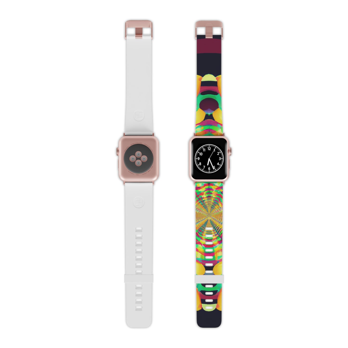 Gustave Pilloue - Trippy Hippy Boho Psychedelic Apple Wrist Watch Band