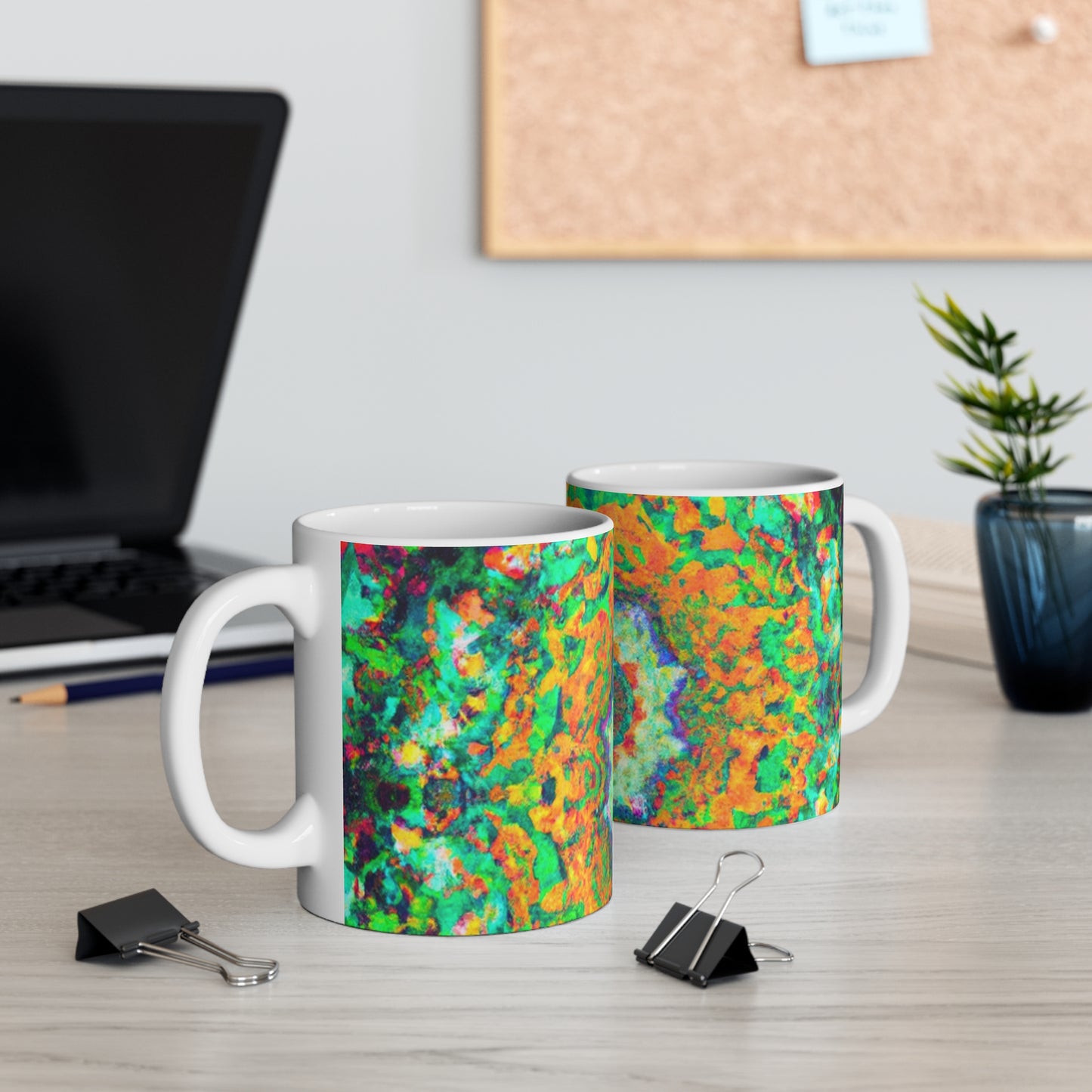 Jo's Java - Psychedelic Coffee Cup Mug 11 Ounce