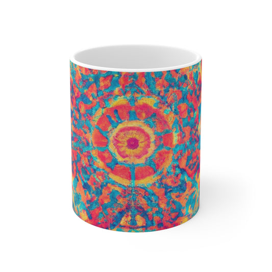 Joe's Java Hut. - Psychedelic Coffee Cup Mug 11 Ounce