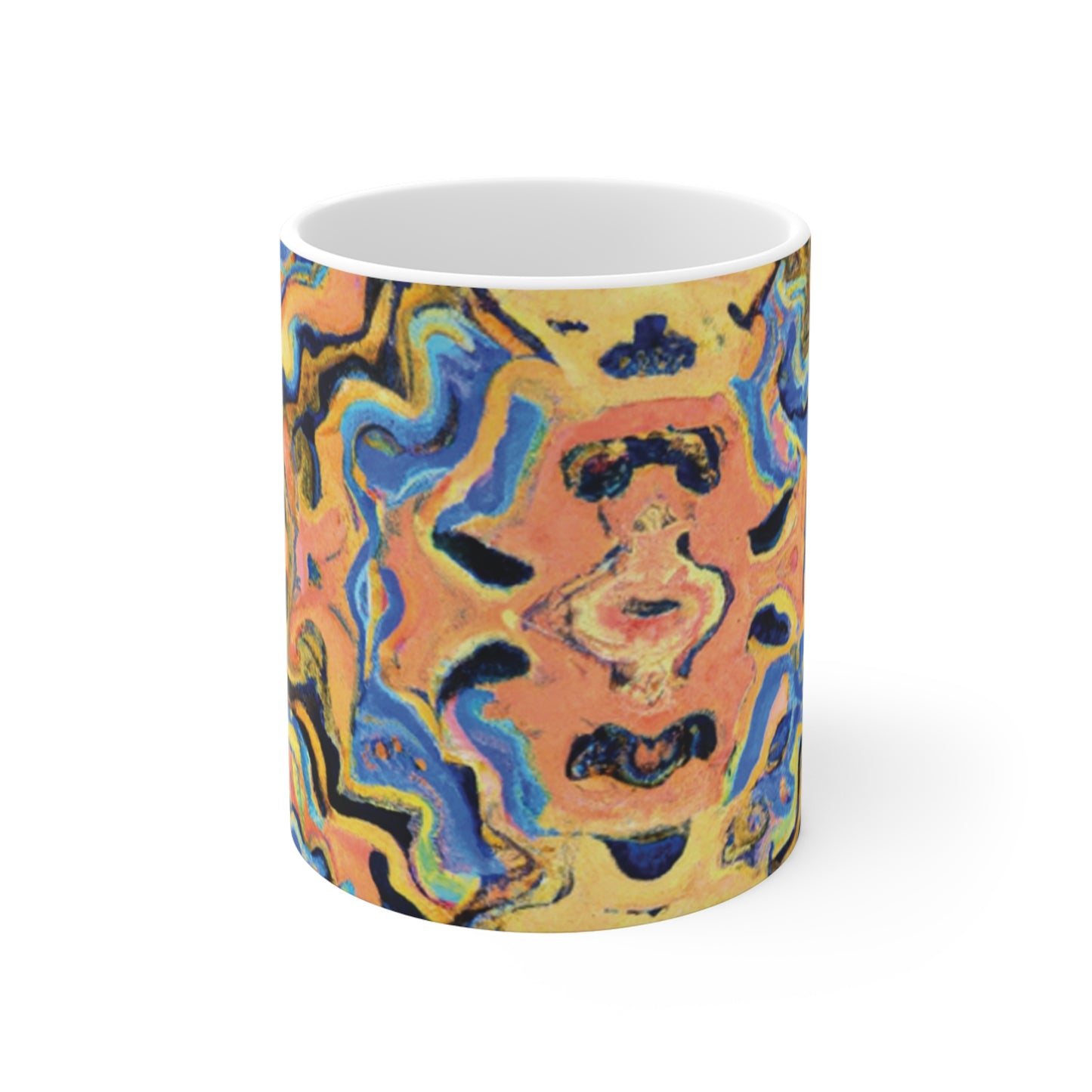 Joe's Java - Psychedelic Coffee Cup Mug 11 Ounce