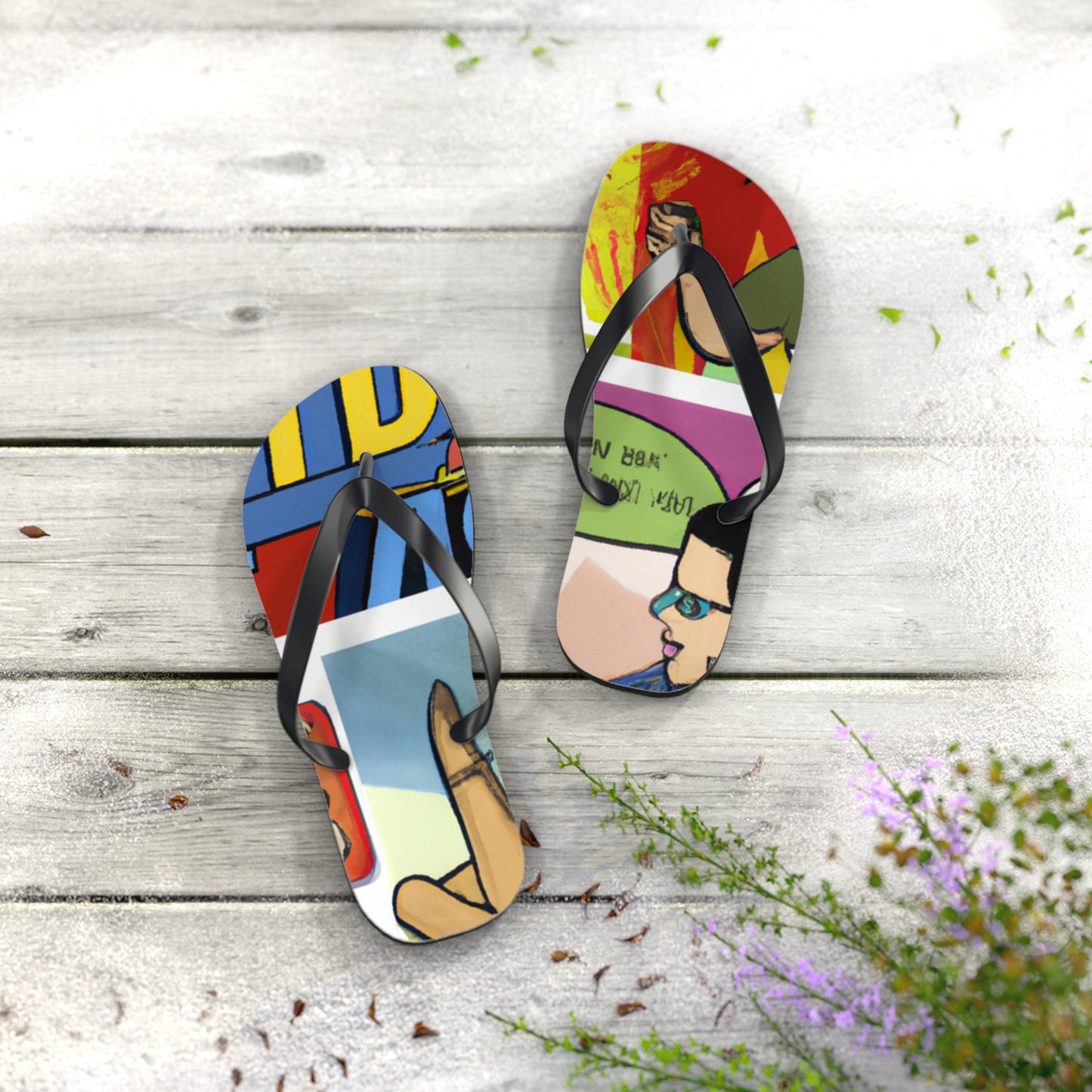 Laser Man - Comics Collector Flip Flop Beach Sandals