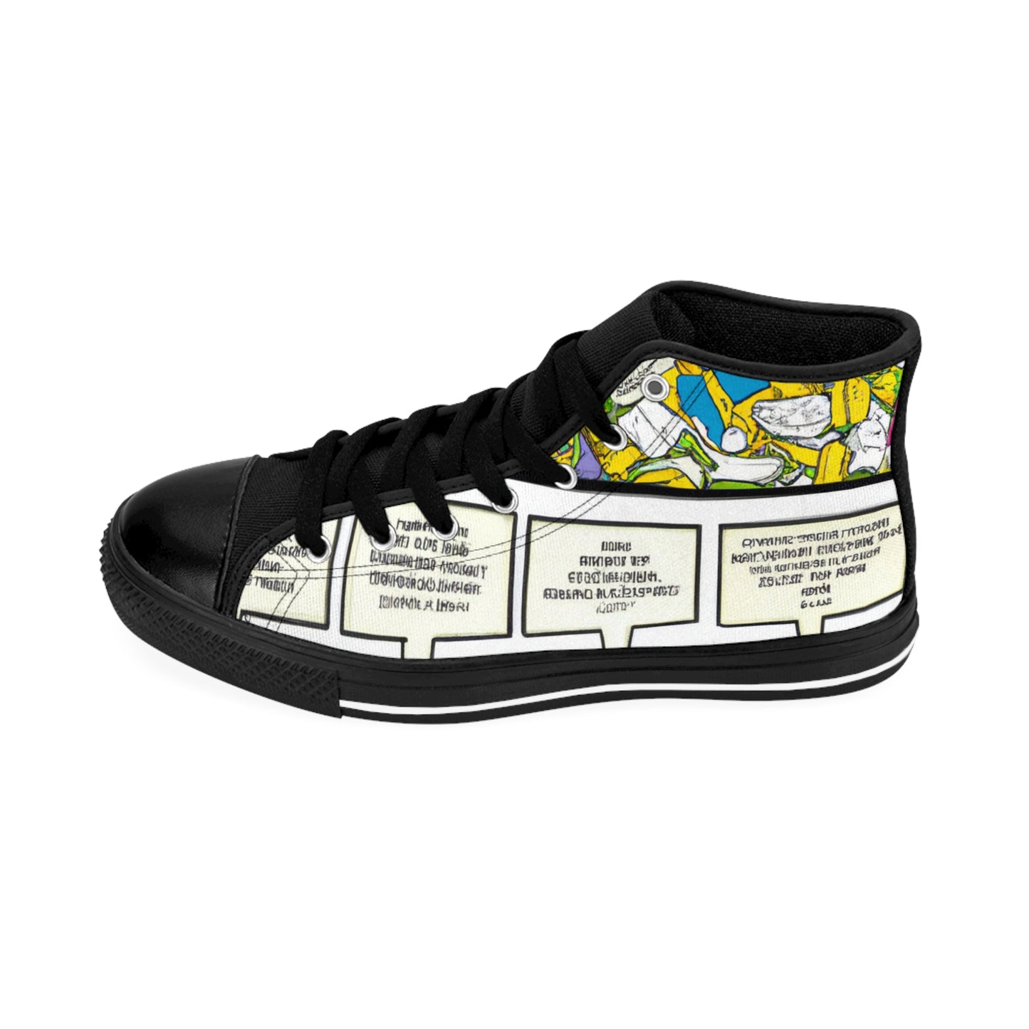 .

Ighazildo Shoes - Comic Book Hi Tops