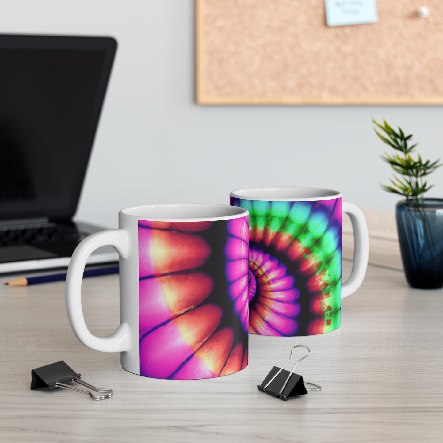 Freddie's Freshly Roasted - Psychedelic Coffee Cup Mug 11 Ounce