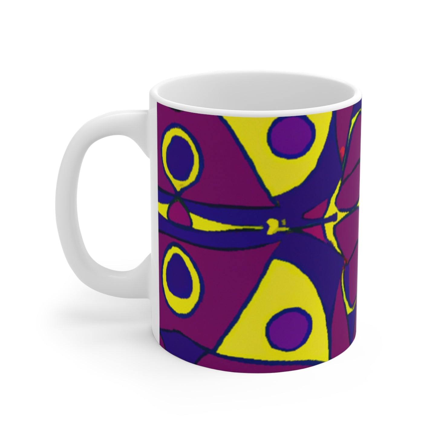 Herman's Roasted Brews - Psychedelic Coffee Cup Mug 11 Ounce