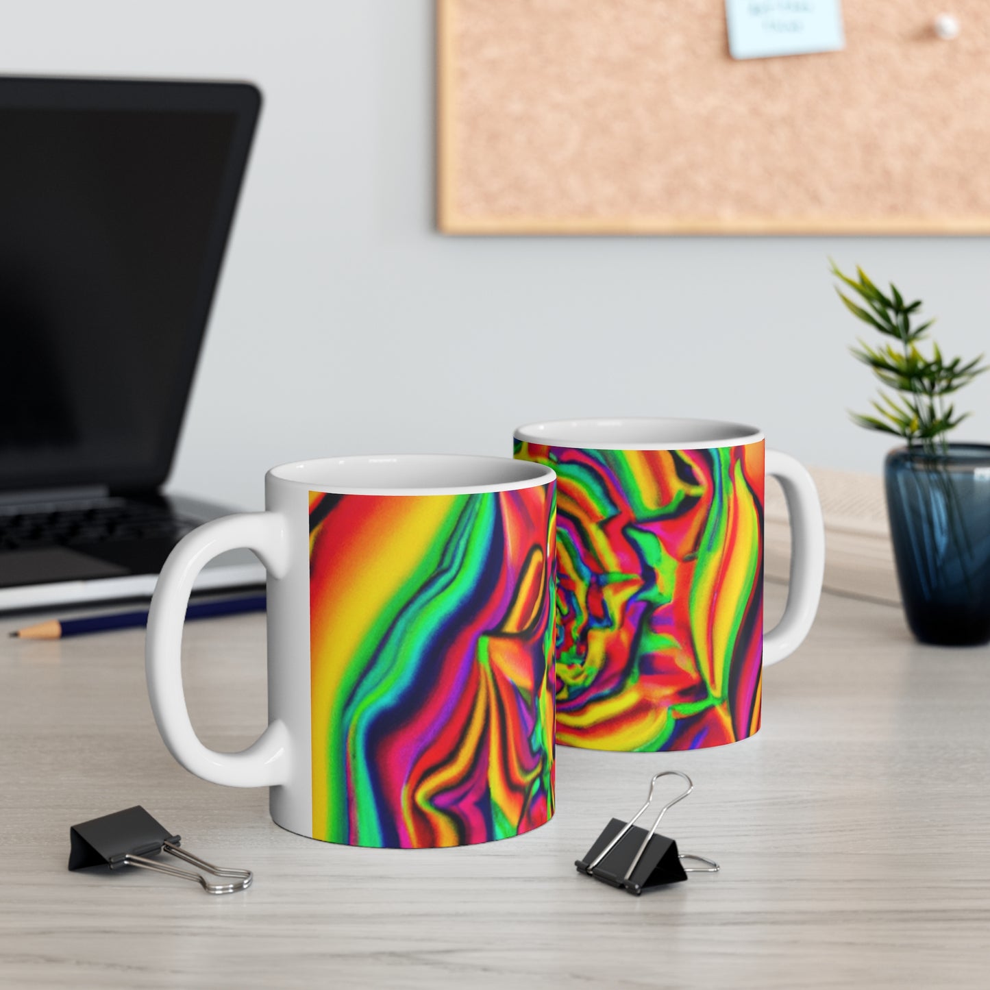 Juniper Joe's Java - Psychedelic Coffee Cup Mug 11 Ounce