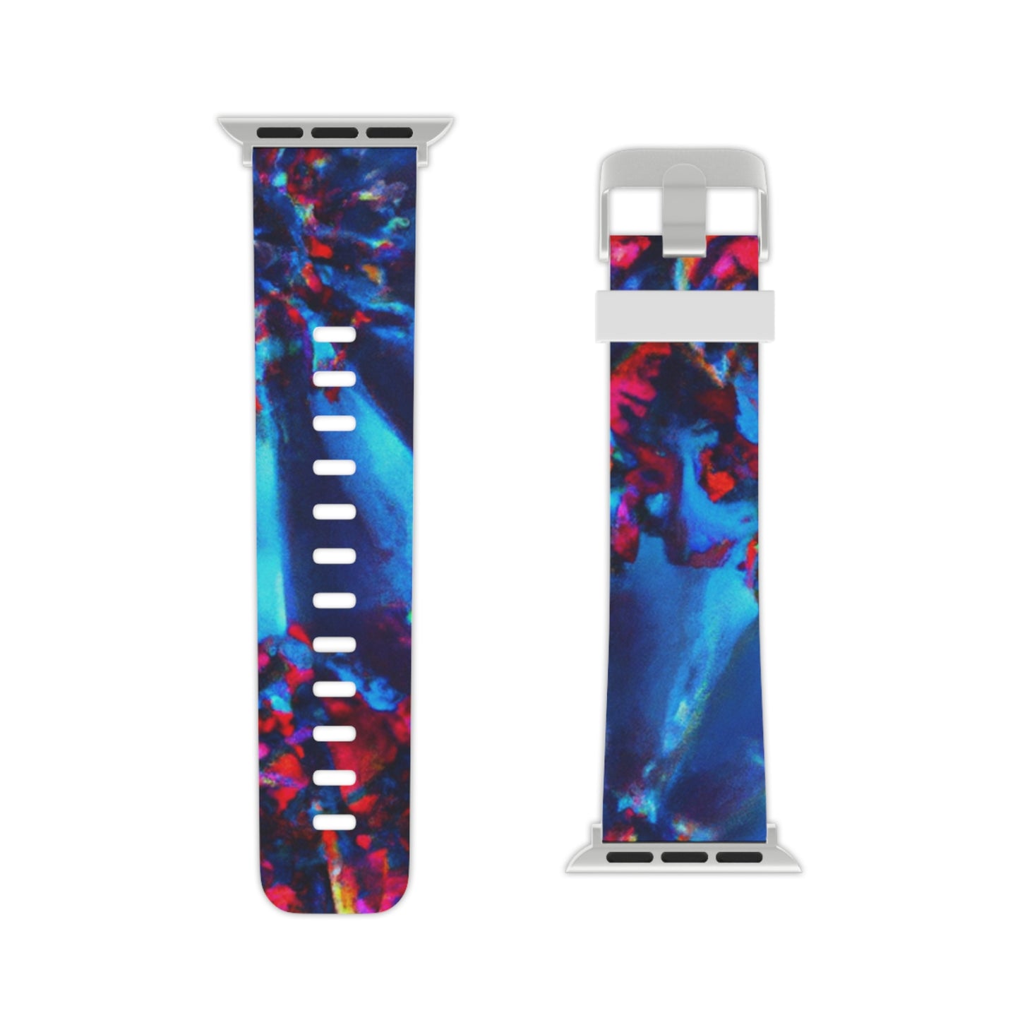 Hermann Schwarzmueller - Trippy Hippy Boho Psychedelic Apple Wrist Watch Band