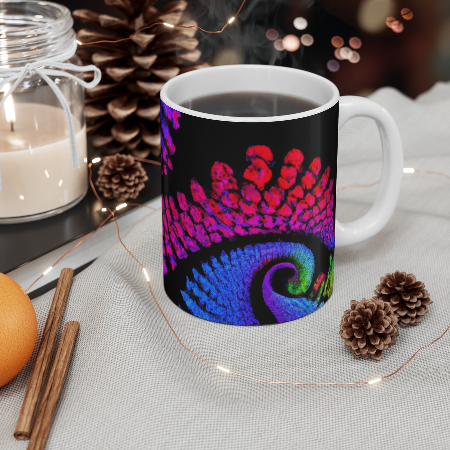 Lena's House of Java - Psychedelic Coffee Cup Mug 11 Ounce