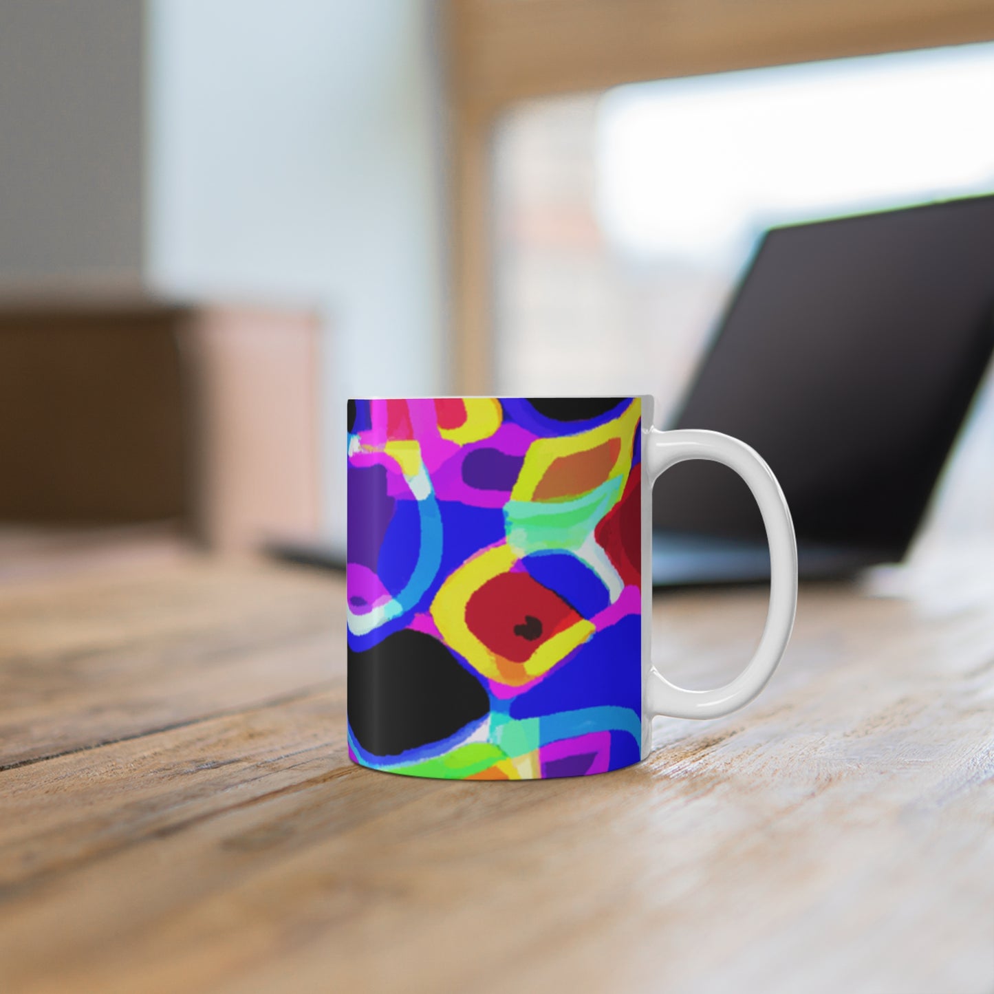 Joe's Java Brews - Psychedelic Coffee Cup Mug 11 Ounce