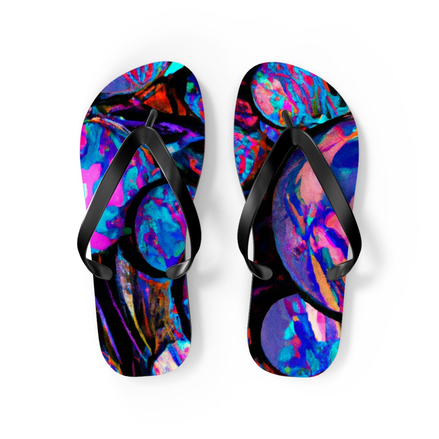 Caroline Craddock - Psychedelic Trippy Flip Flop Beach Sandals