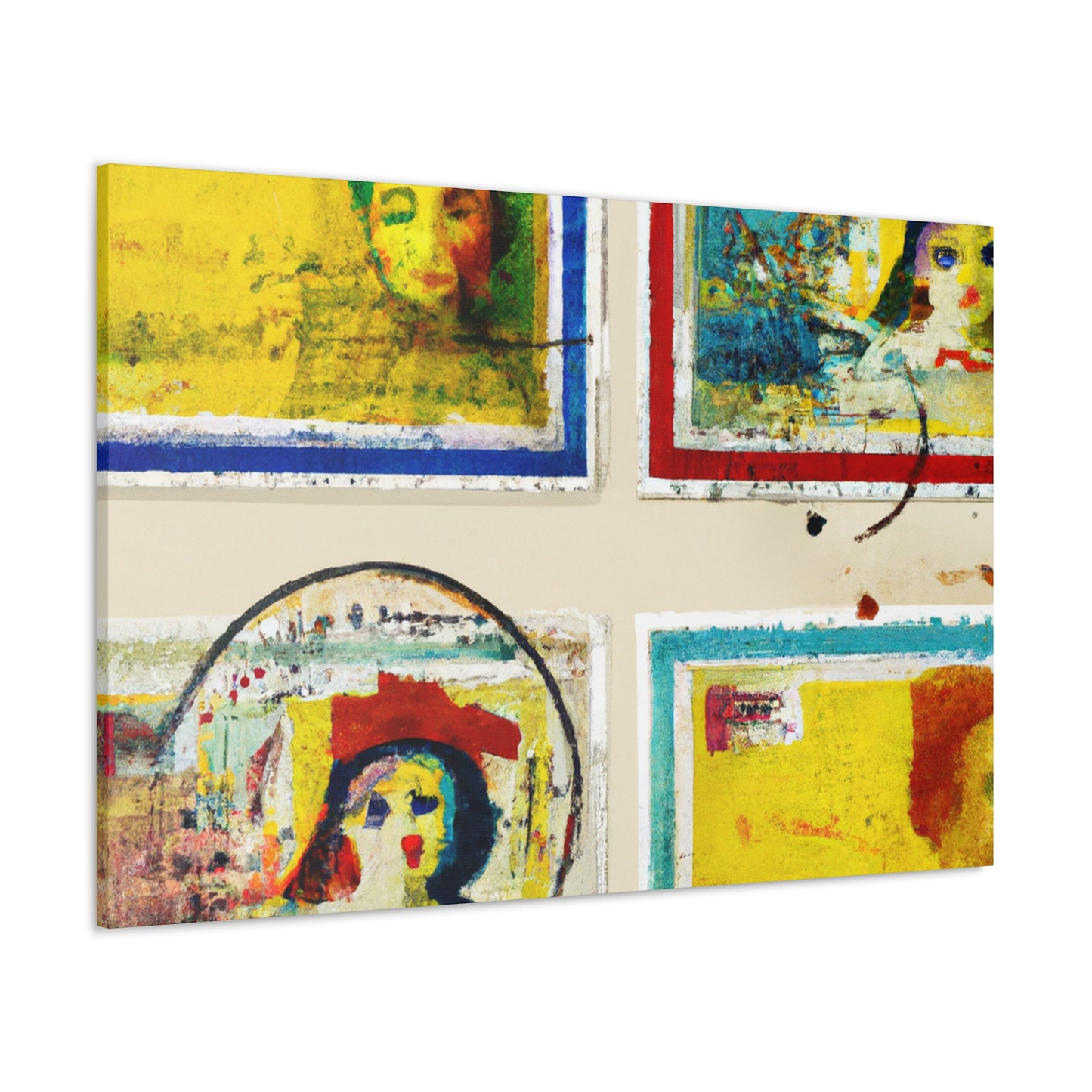 Global Postage Forever! - Postage Stamp Collector Canvas Wall Art