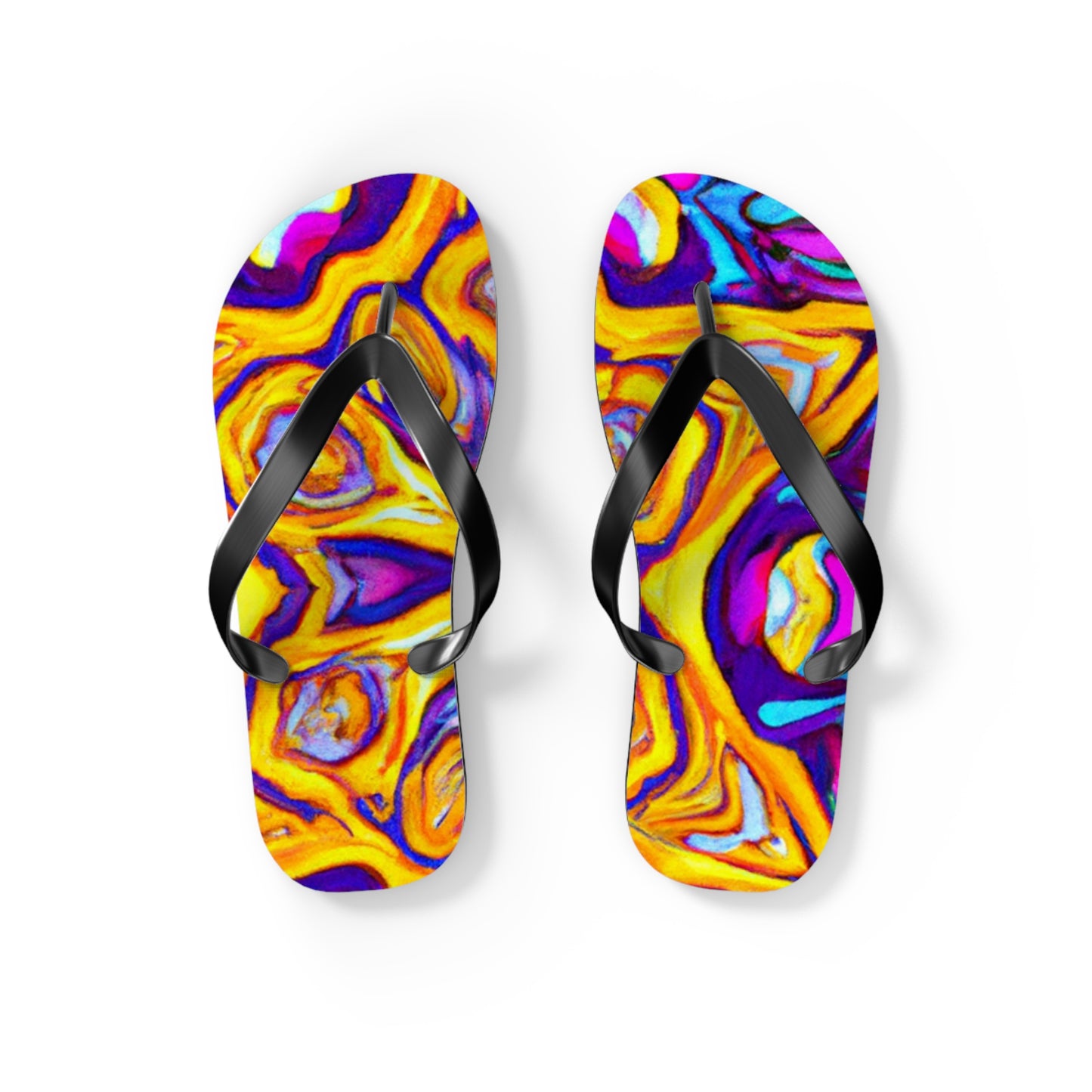 Hazel Stiles, Shoe Maker - Psychedelic Trippy Flip Flop Beach Sandals