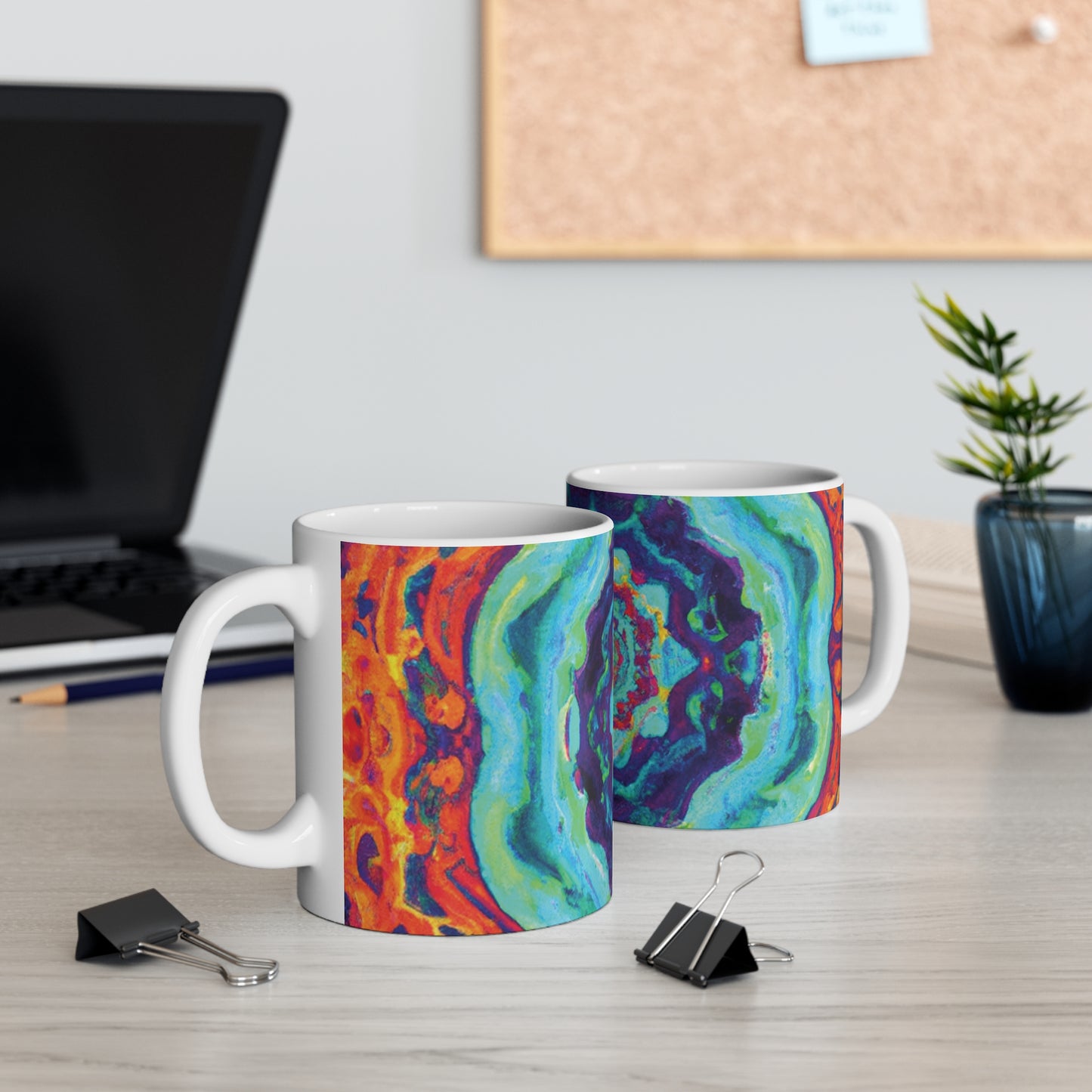 Ava's Finest Coffees - Psychedelic Coffee Cup Mug 11 Ounce