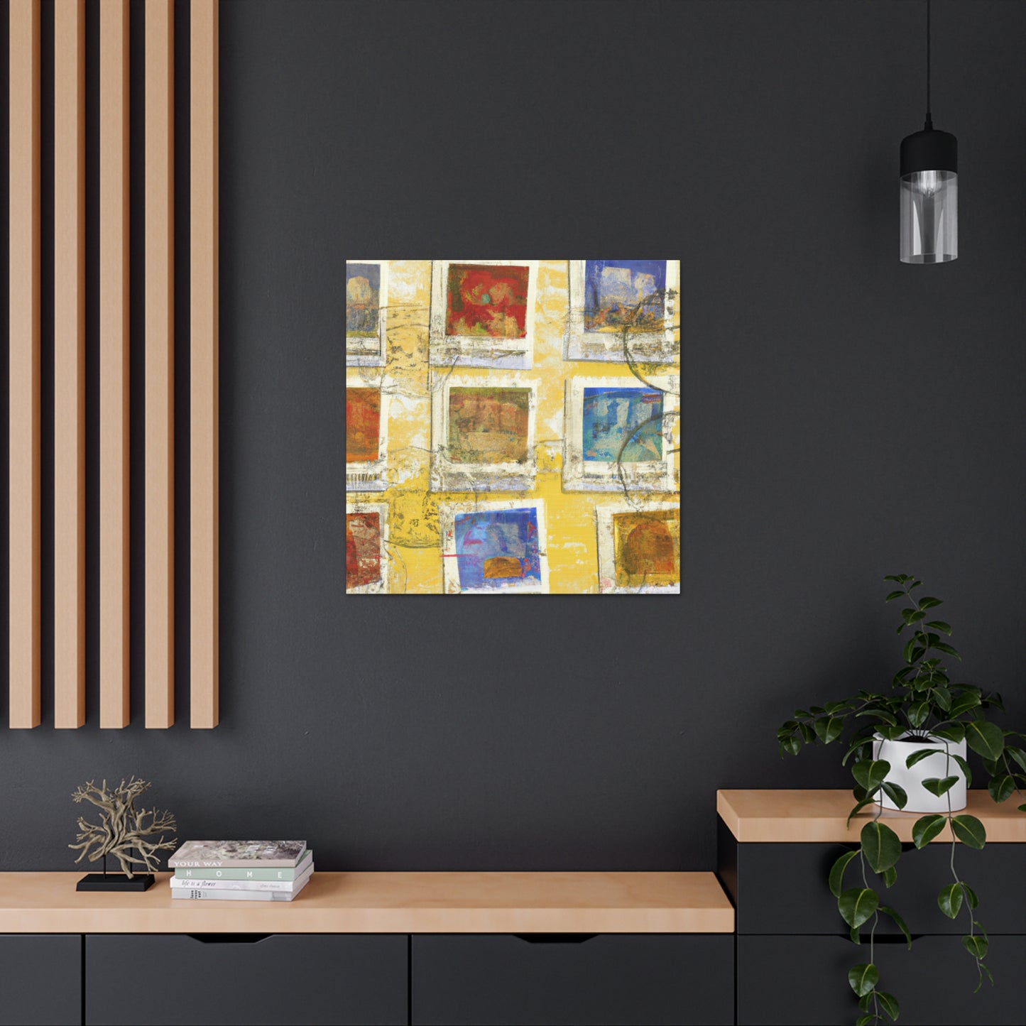 Global Citizens Stamp Series - Postage Stamp Collector Canvas Wall Art