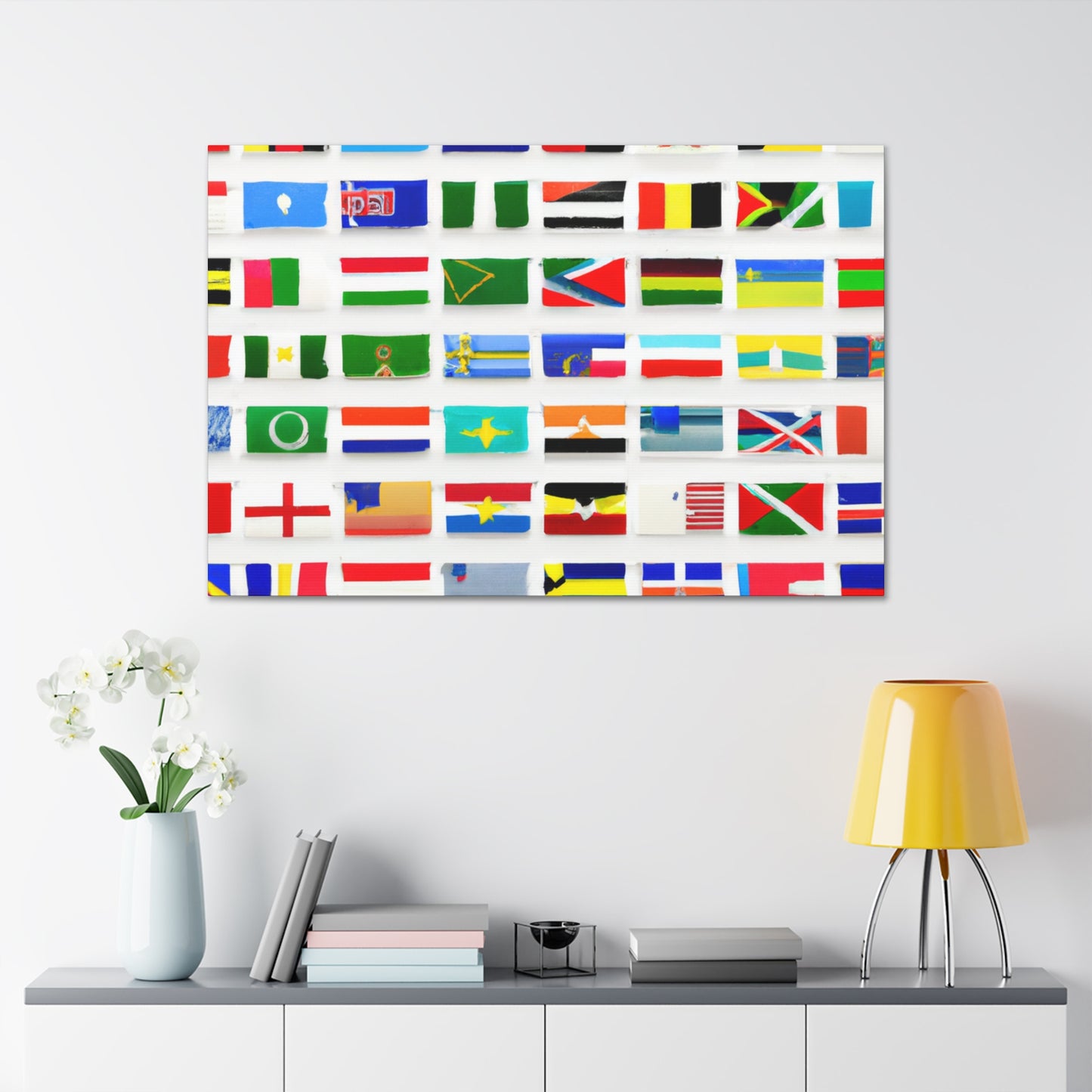 .

Richard Highfield - Flags Of The World Canvas Wall Art