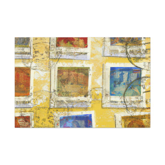 Global Citizens Stamp Series - Postage Stamp Collector Canvas Wall Art