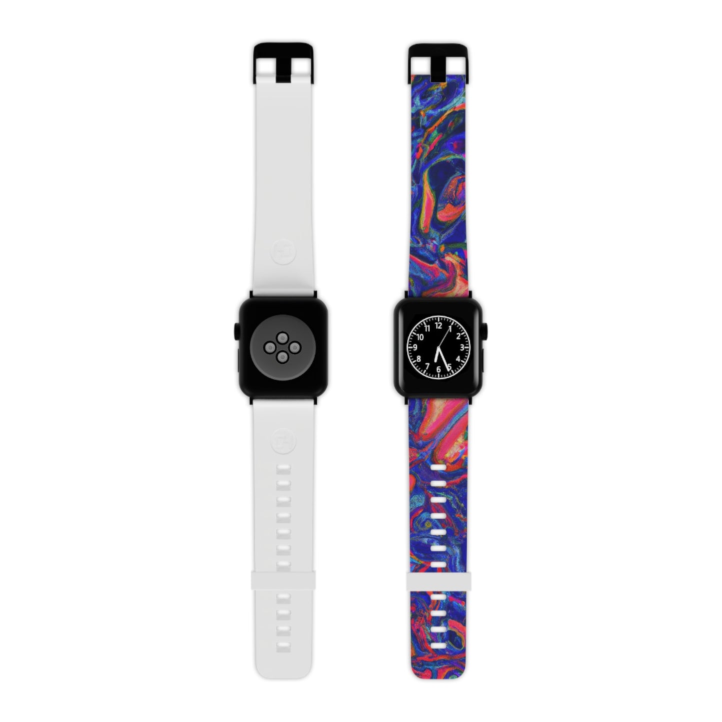 Oliver Finesse - Trippy Hippy Boho Psychedelic Apple Wrist Watch Band