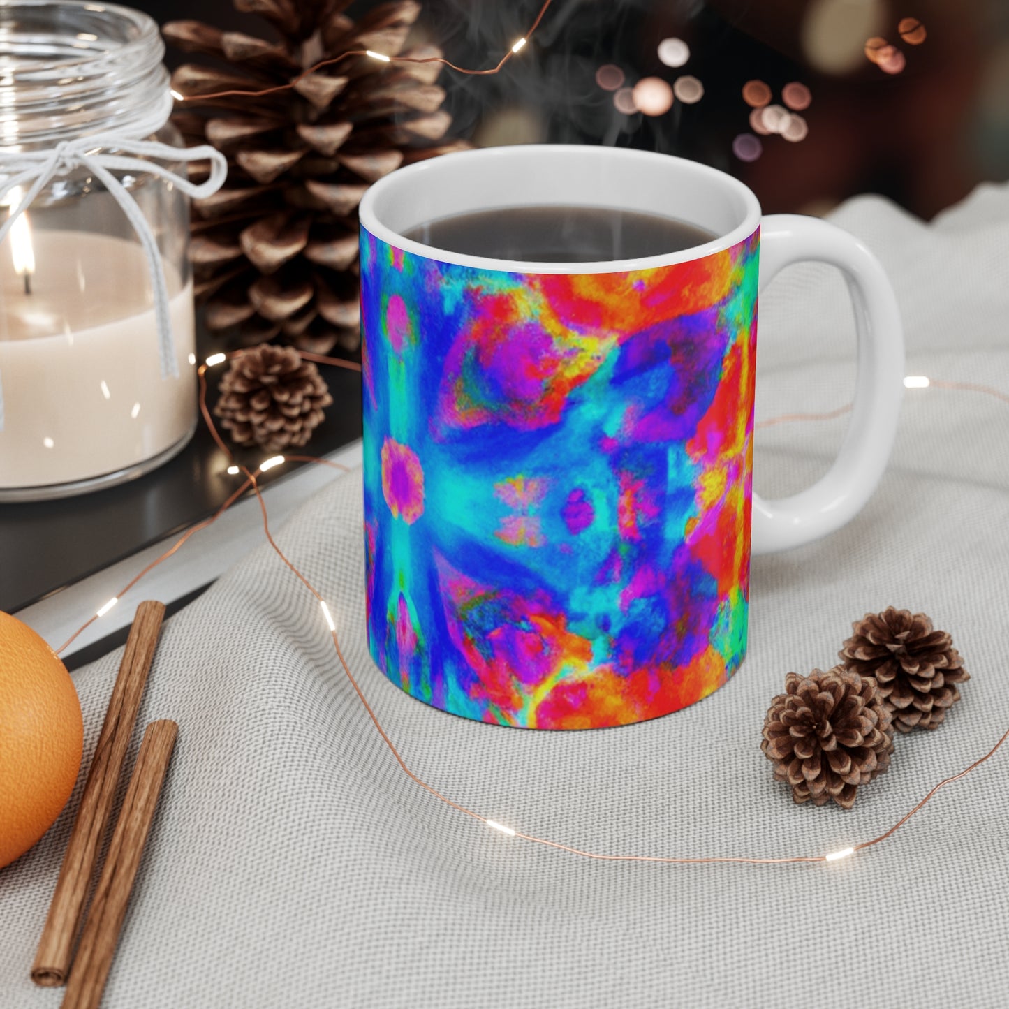 Andrews Blend Coffee Company - Psychedelic Coffee Cup Mug 11 Ounce