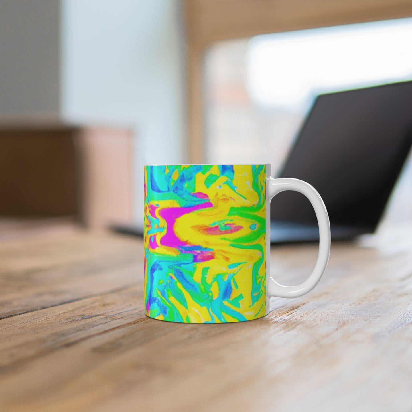 BrewMaster Johnny Java - Psychedelic Coffee Cup Mug 11 Ounce