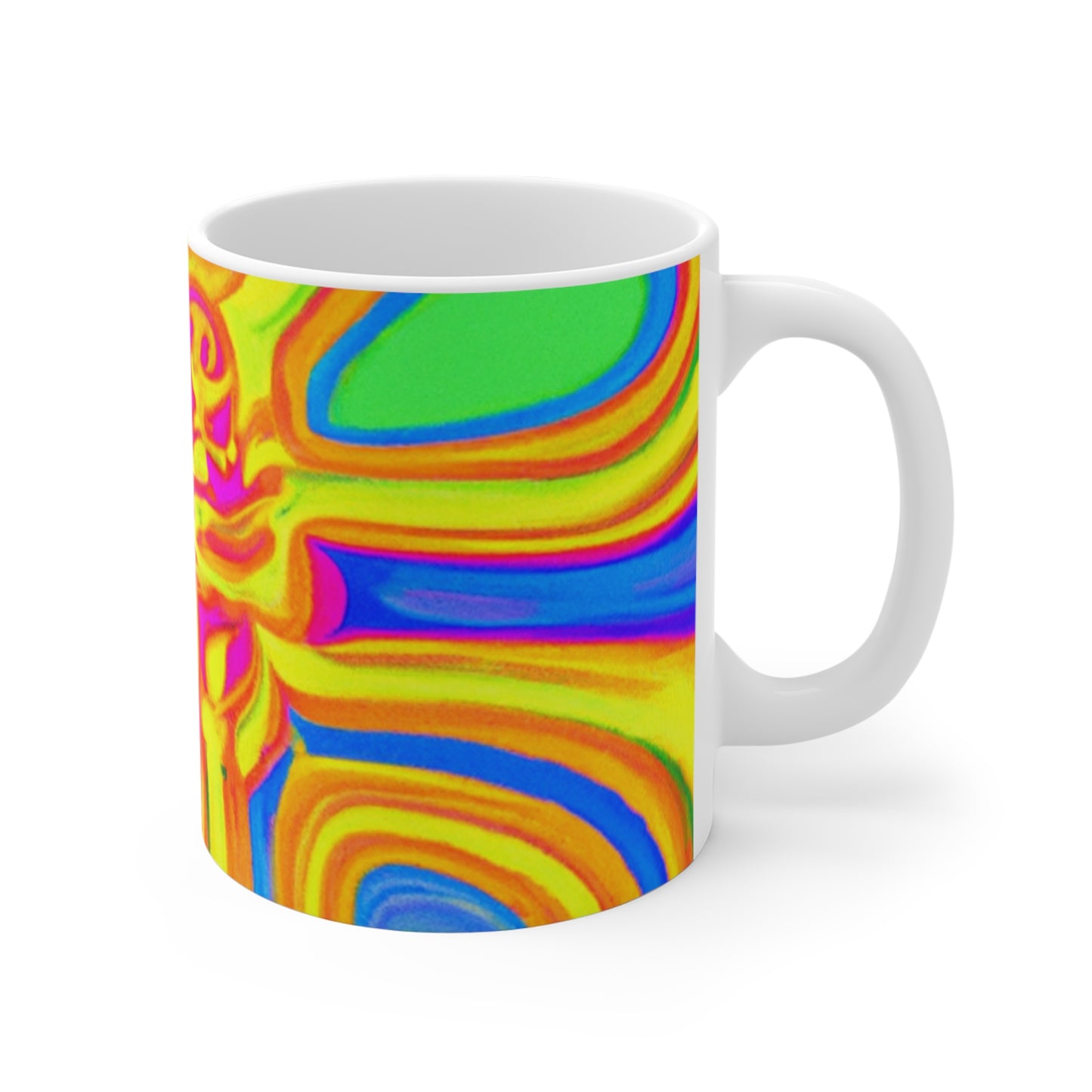 Mable's Mellow Java - Psychedelic Coffee Cup Mug 11 Ounce