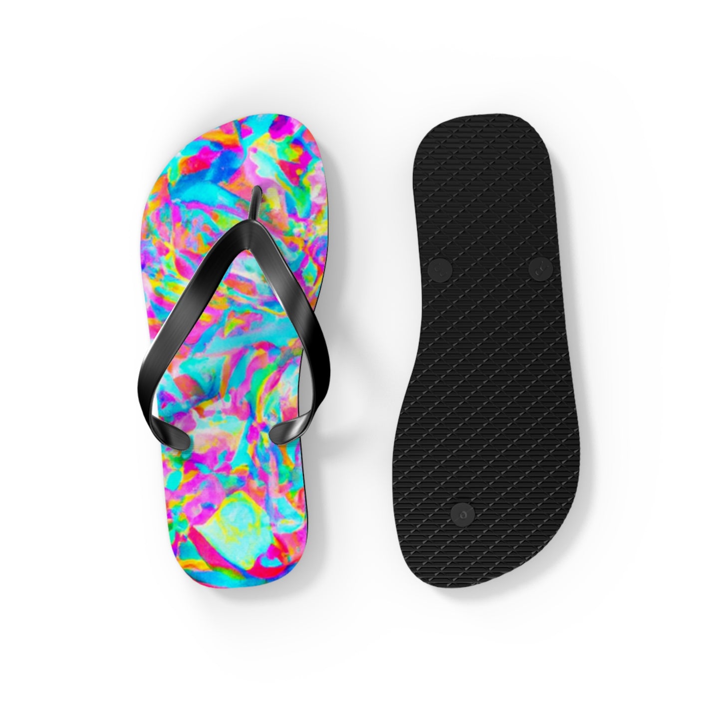 Adele's Shoemaker - Psychedelic Trippy Flip Flop Beach Sandals