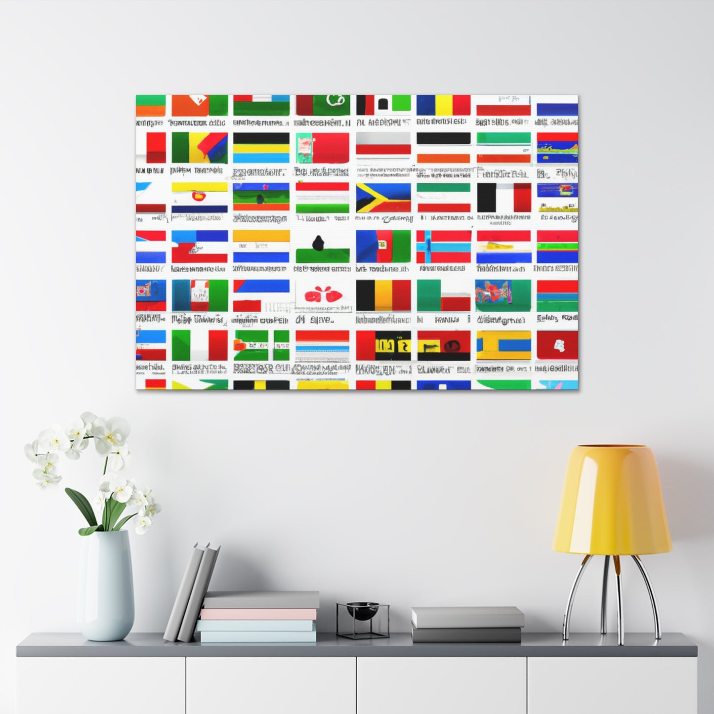 Victoria Davidoff - Flags Of The World Canvas Wall Art