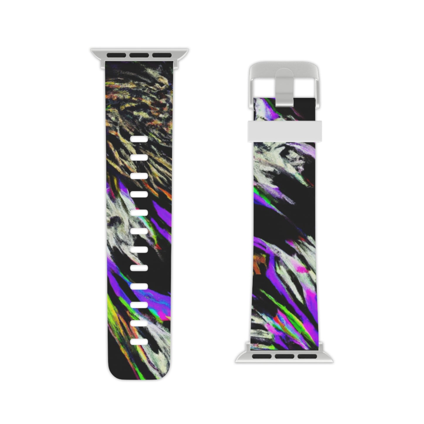 Edmond de La Marche - Trippy Hippy Boho Psychedelic Apple Wrist Watch Band