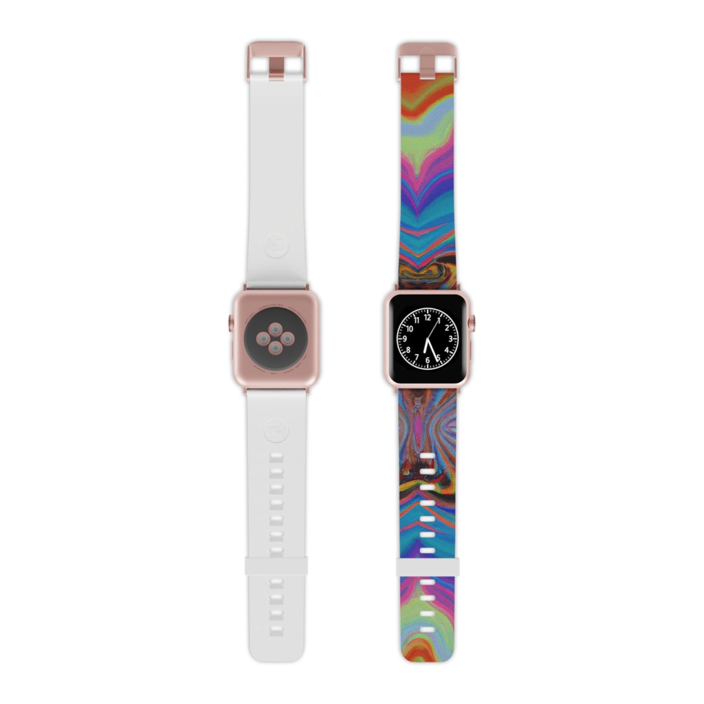 Juliette de Fleurier - Trippy Hippy Boho Psychedelic Apple Wrist Watch Band