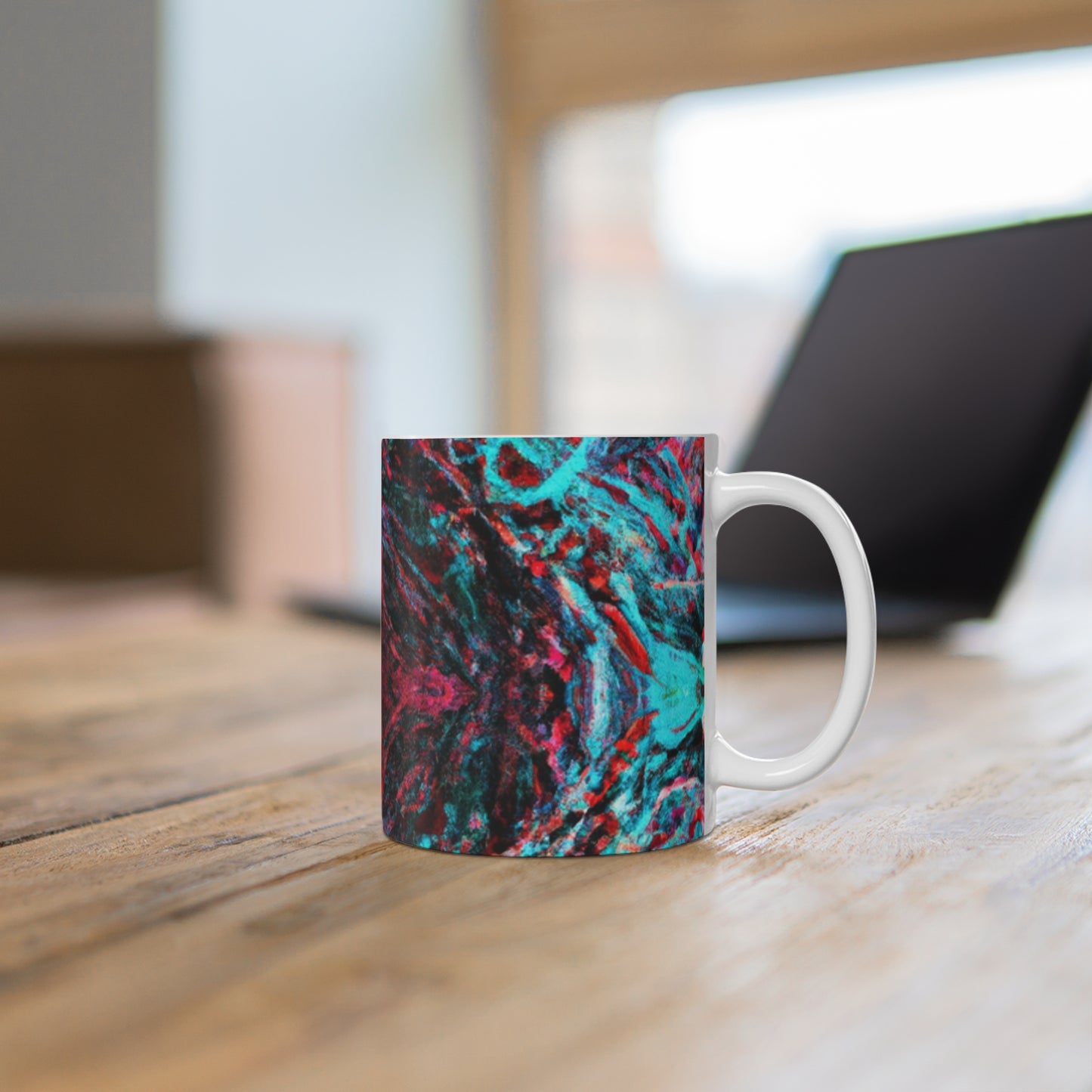 Fifi's Finest Roasts - Psychedelic Coffee Cup Mug 11 Ounce