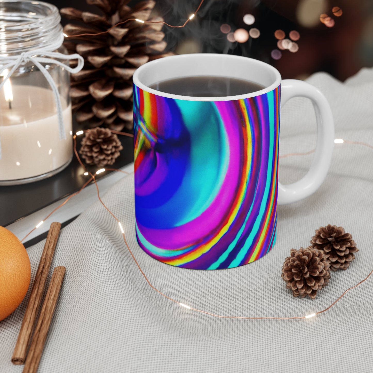 Percy's Perky Roast - Psychedelic Coffee Cup Mug 11 Ounce