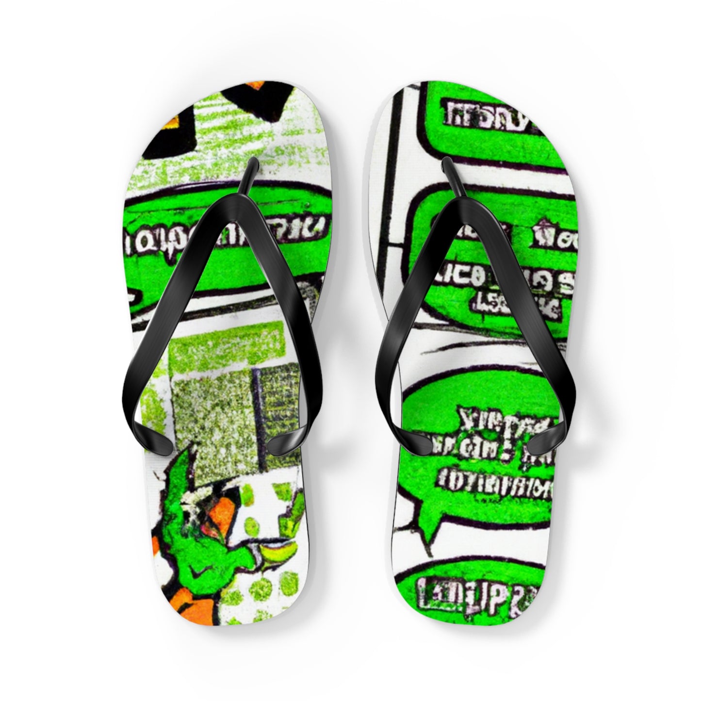 Super-John the Inescapable - Comics Collector Flip Flop Beach Sandals