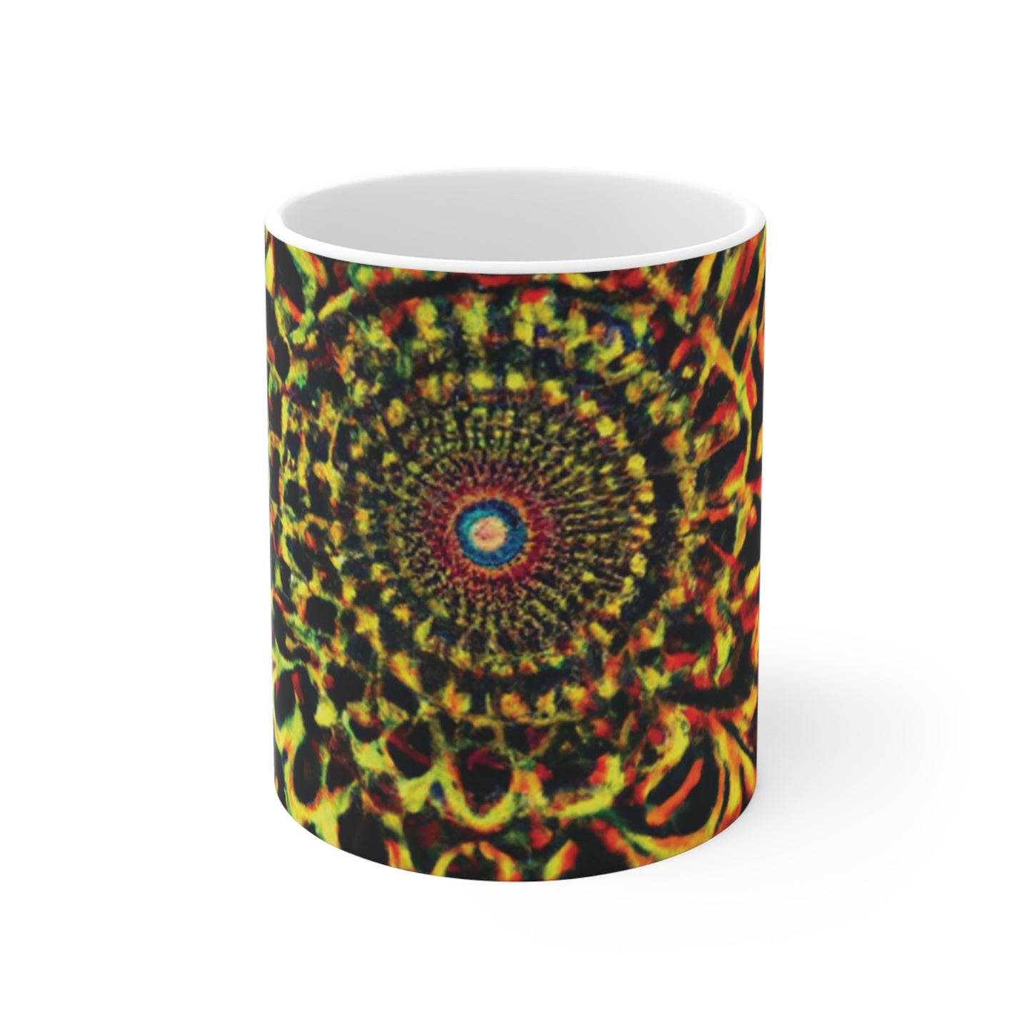 Kaffee King - Psychedelic Coffee Cup Mug 11 Ounce