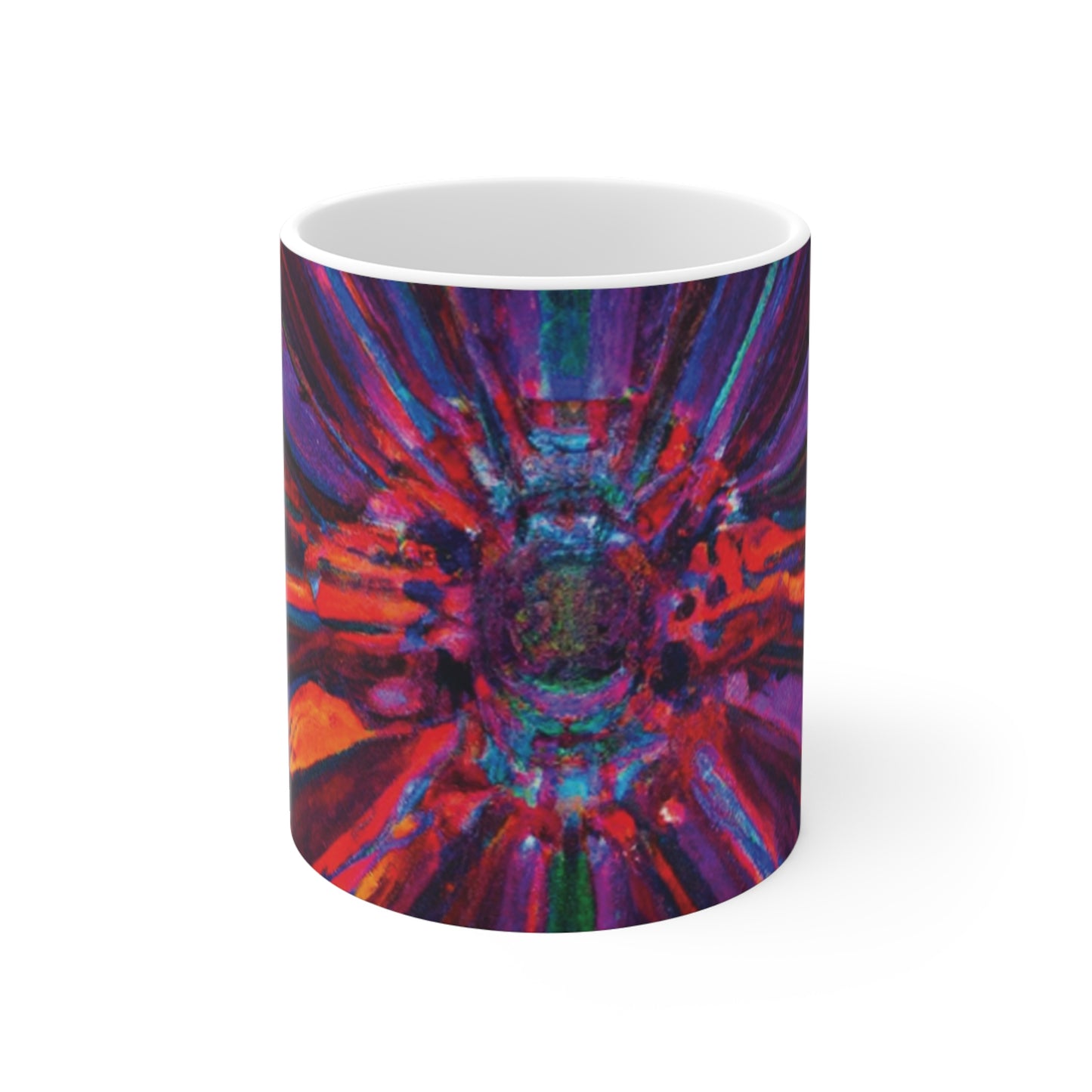 Alberta's Delicious Blend Coffee Company - Psychedelic Coffee Cup Mug 11 Ounce