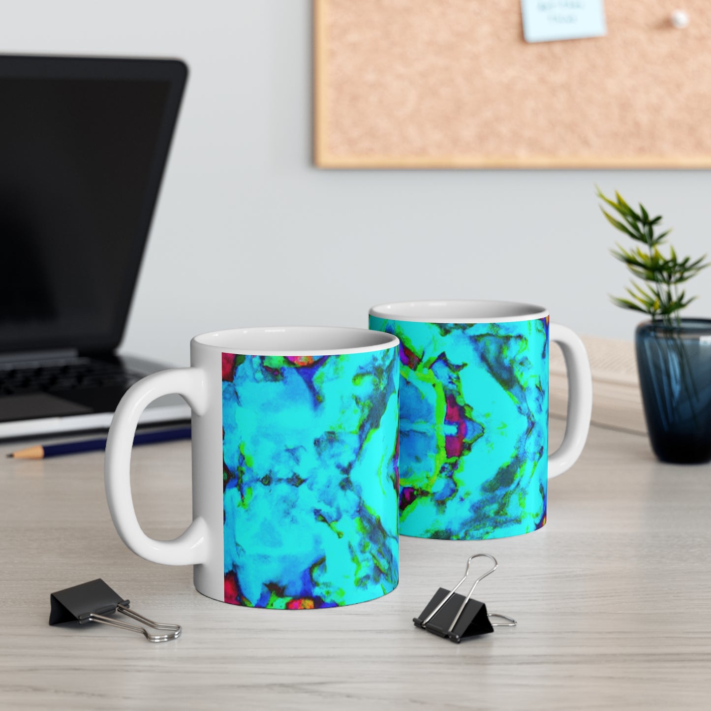 Geneva's Gourmet Coffee - Psychedelic Coffee Cup Mug 11 Ounce