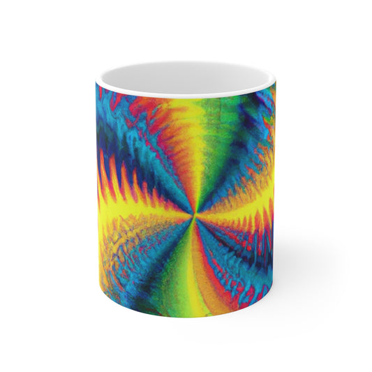 Clyde's Coffee Roasting Co. - Psychedelic Coffee Cup Mug 11 Ounce