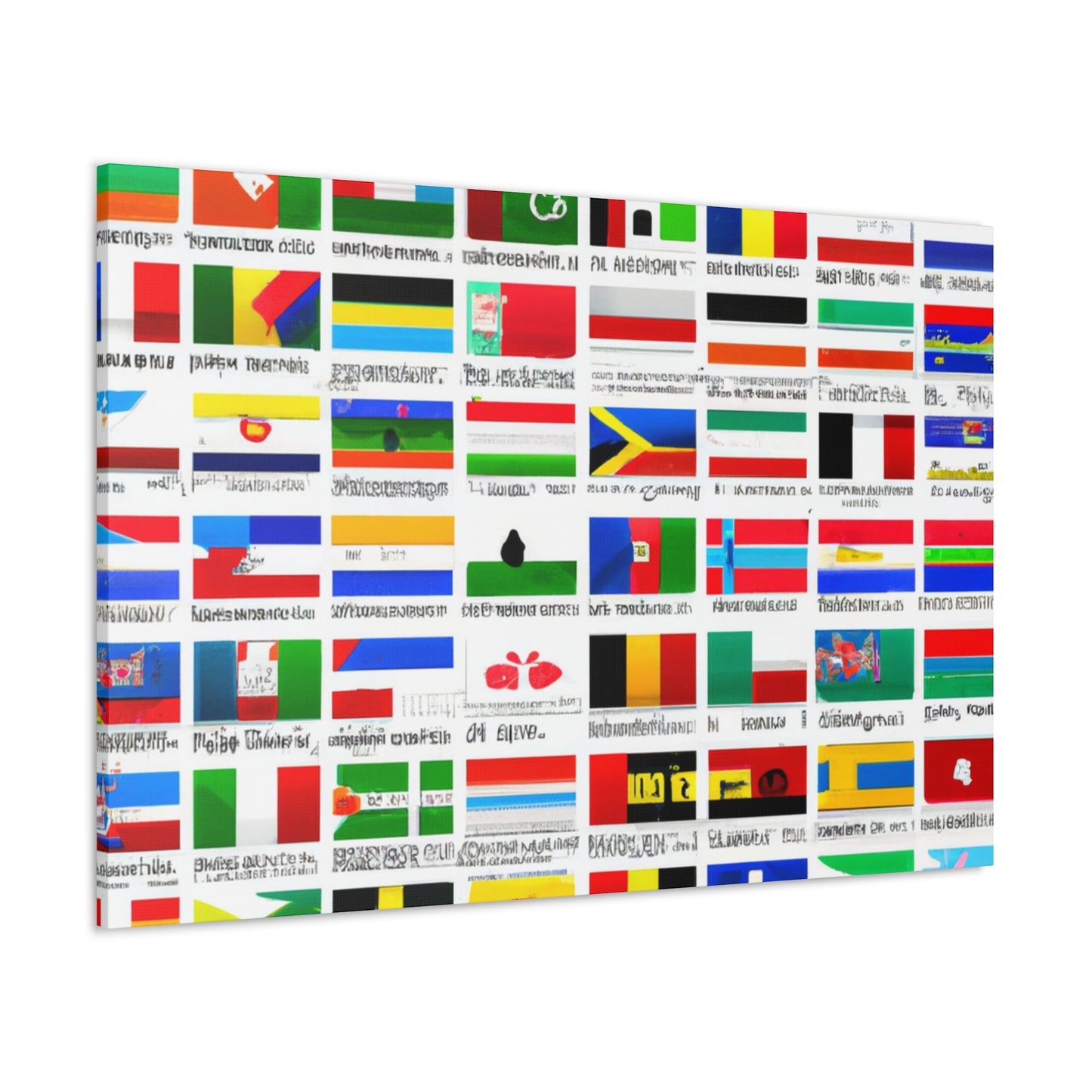 Victoria Davidoff - Flags Of The World Canvas Wall Art