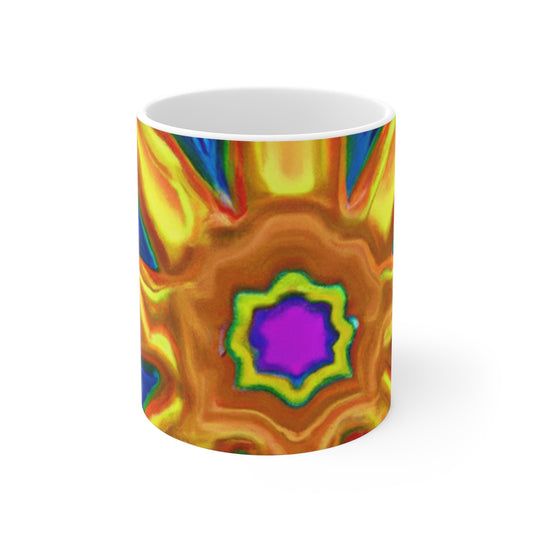 Jean's Classic Java - Psychedelic Coffee Cup Mug 11 Ounce