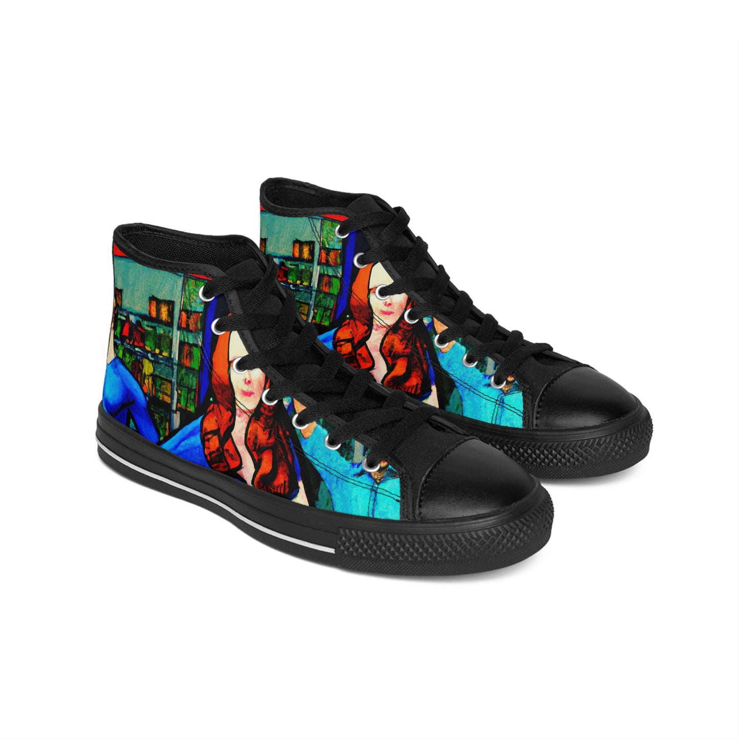 , modern or old-fashioned

Garreth de la Croix - Comic Book Hi Tops