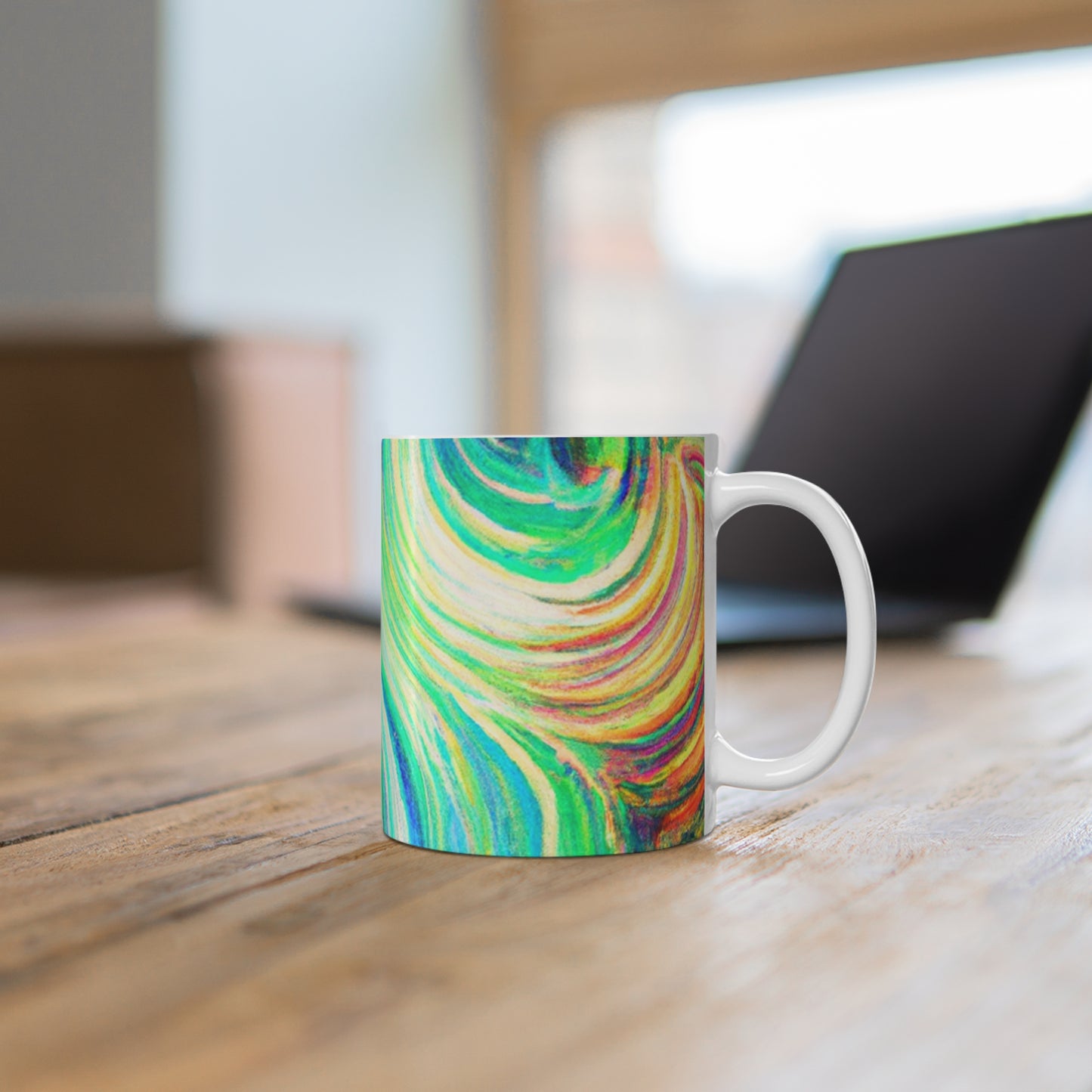 Celia's Classic Coffee Roasters - Psychedelic Coffee Cup Mug 11 Ounce