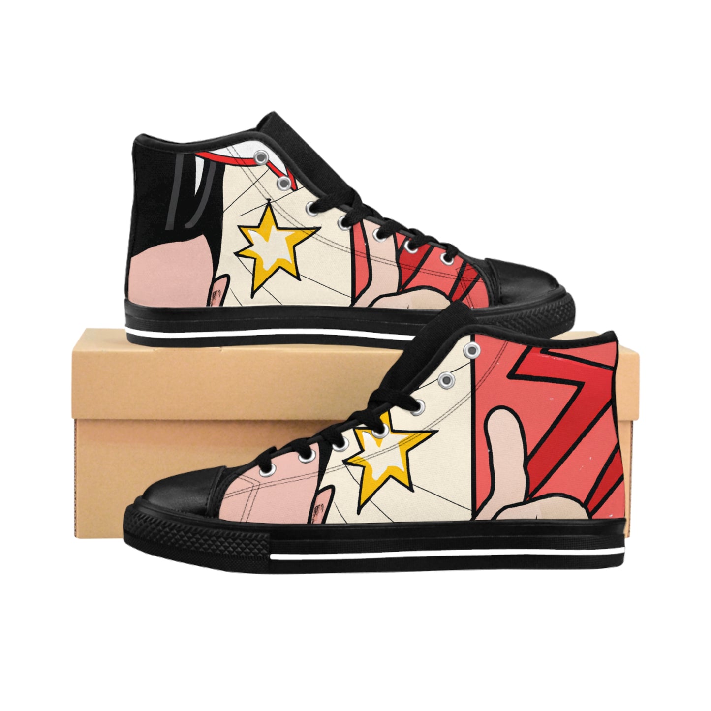 Octavianus Tiberius Shoesmith - Comic Book Hi Tops