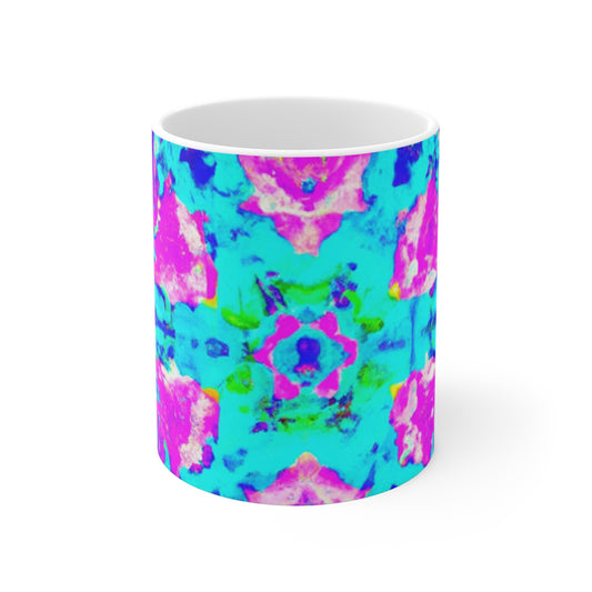 John's Java Roasters - Psychedelic Coffee Cup Mug 11 Ounce