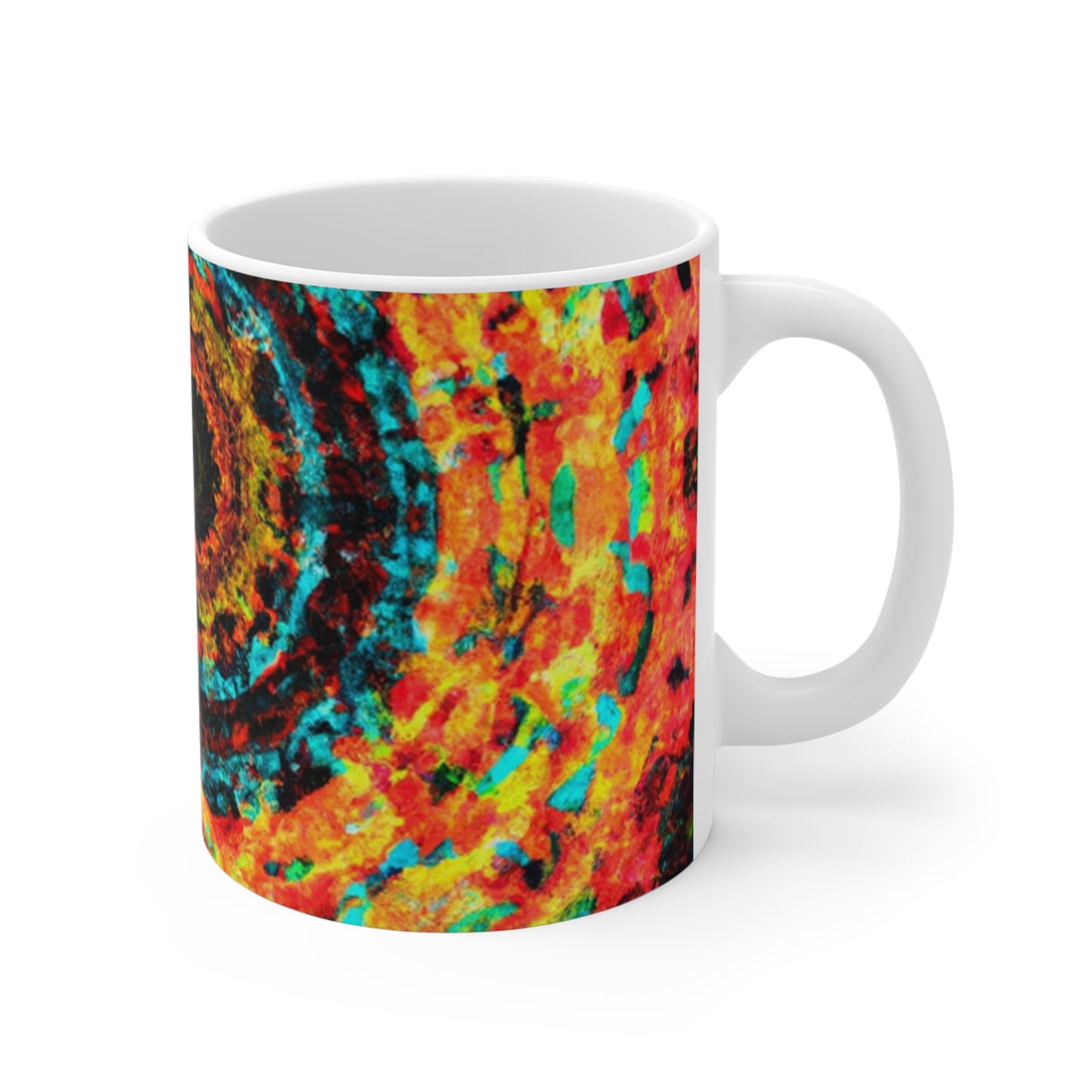 Aurora's Coffee Roasters - Psychedelic Coffee Cup Mug 11 Ounce